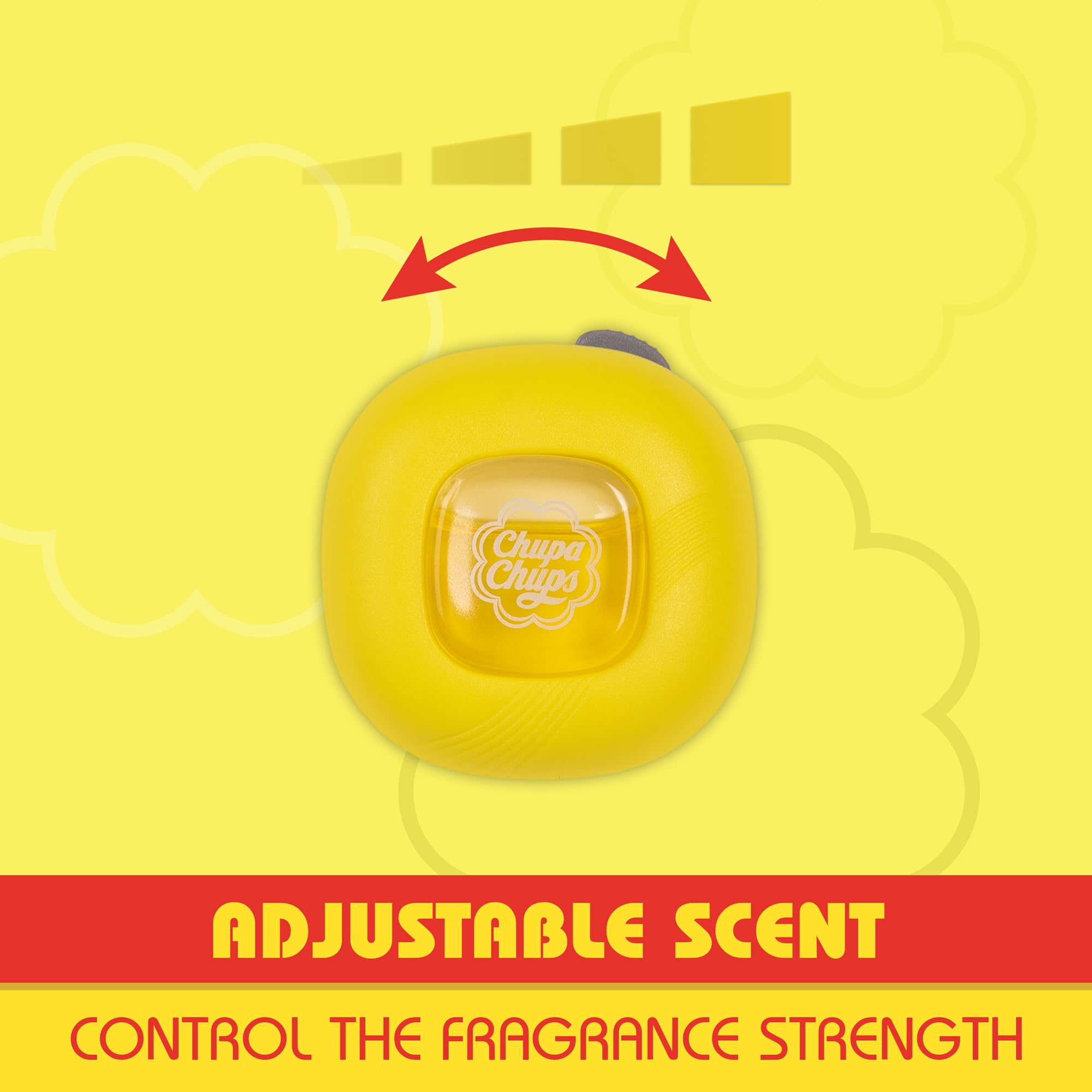 chupa-chups-car-air-freshener-lemon-twist-2-pack-4pcs-total image 4