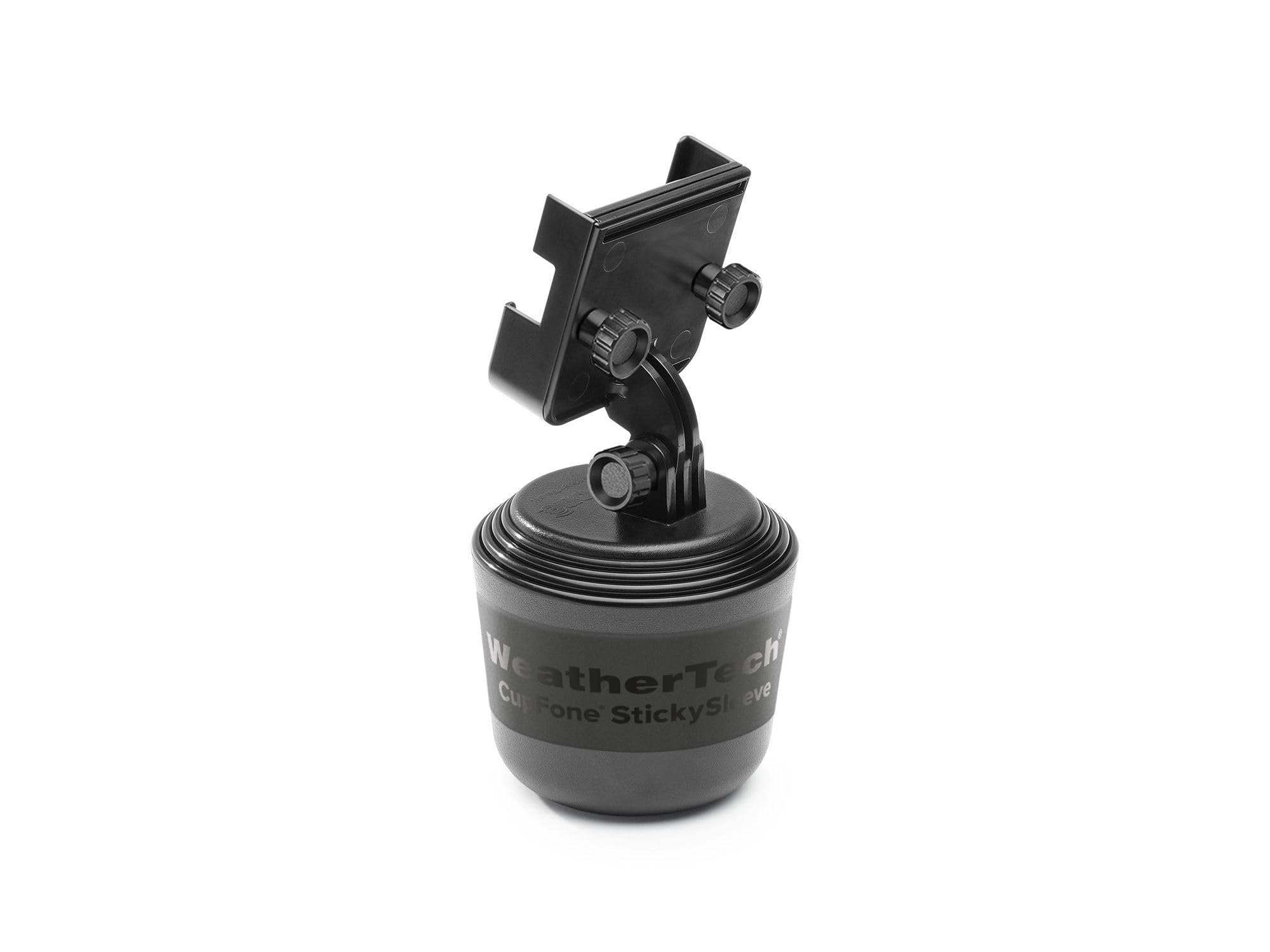 weathertech-cupfone-two-view-adjustable-universal-cup-holder-phone-mount-for-car image 1