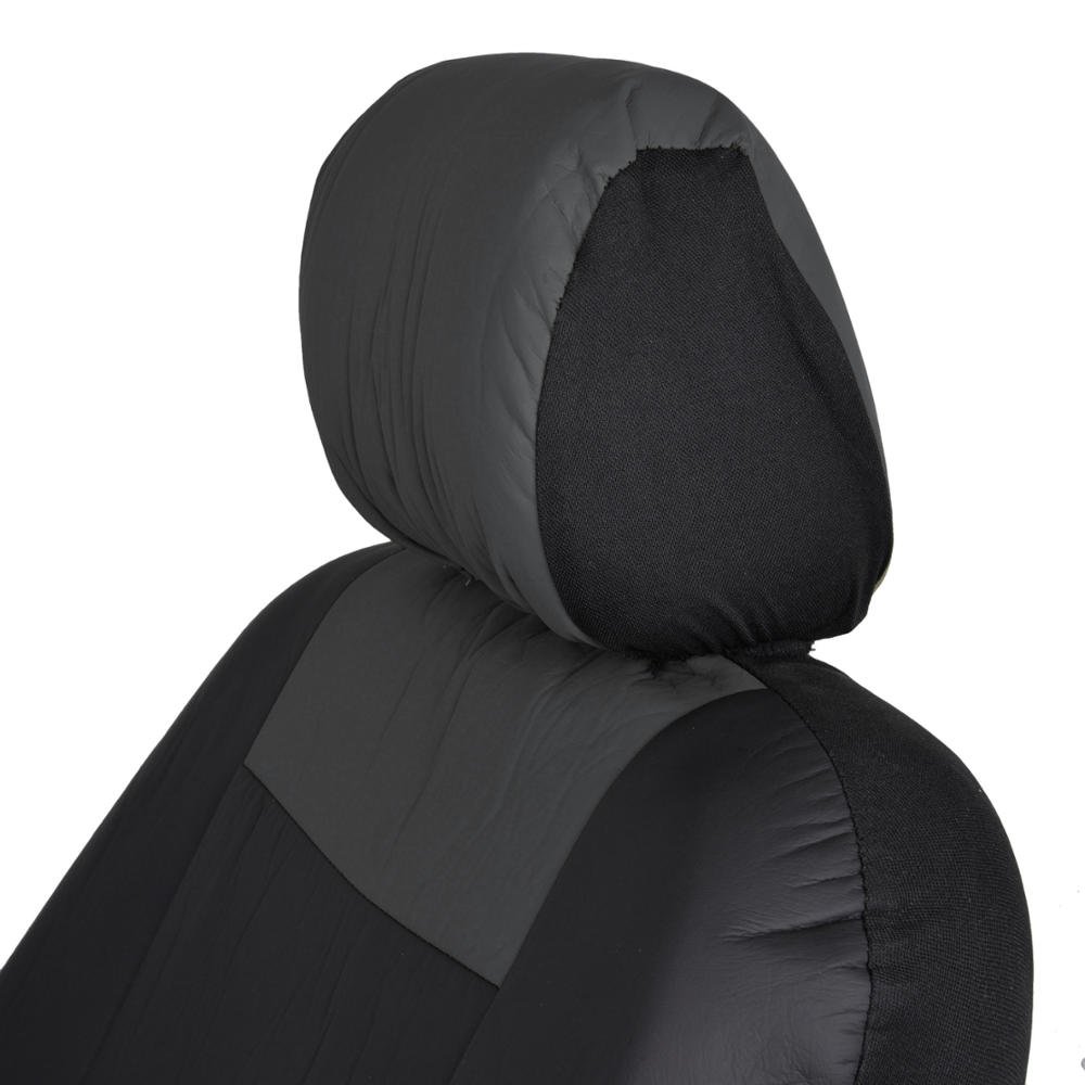 bdk-os-409-black-charcoal-synthetic-leather-full-set-car-seat-covers-2-tone-wate image 4