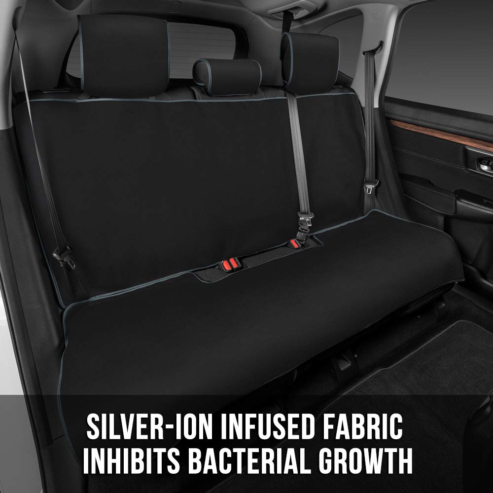 bdk-antimicrobial-rear-bench-seat-cover-silver-ion-infused-waterproof-neoprene-u image 3