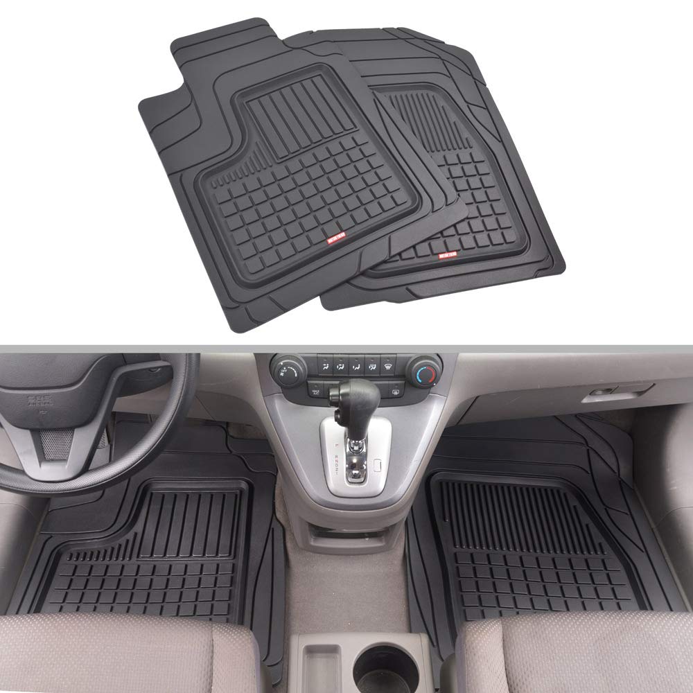 bdk-performance-plus-4-piece-all-weather-rubber-floor-mats-heavy-duty-trimmable- image 3