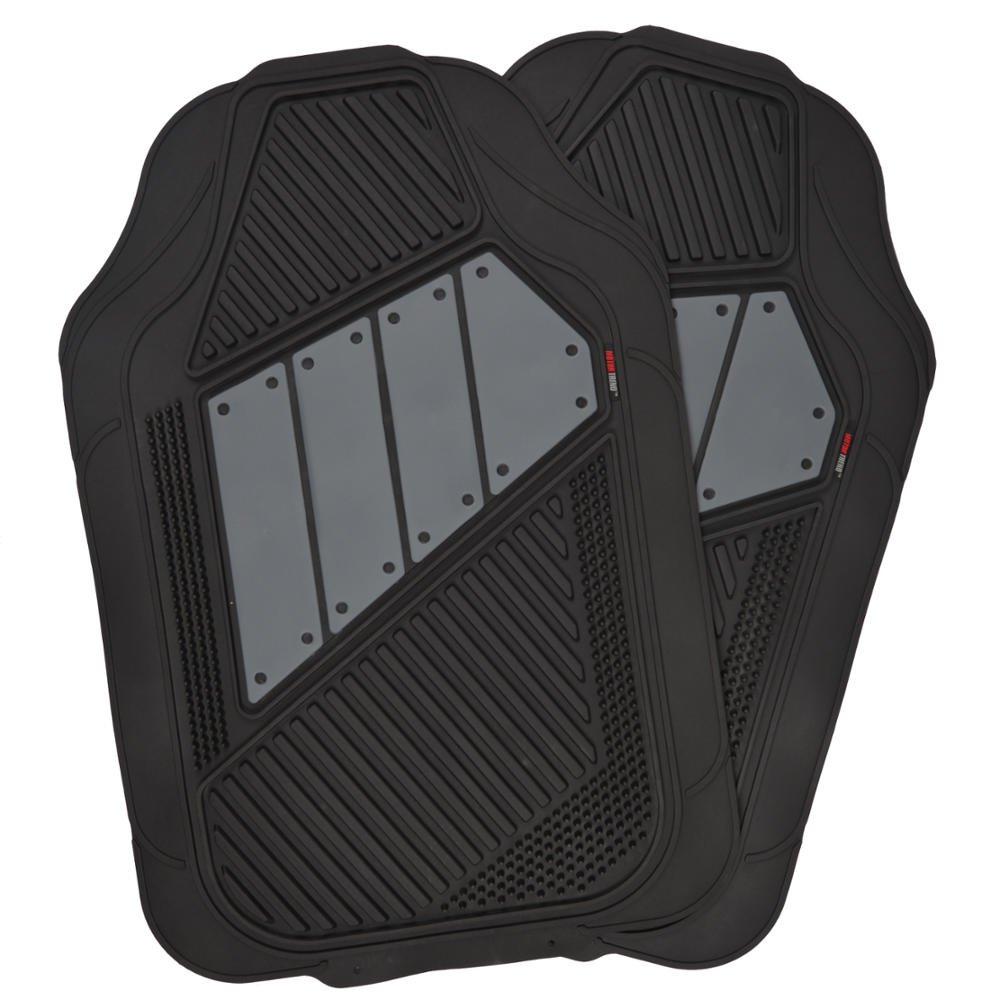 bdk-polypro-black-grey-car-seat-covers-full-set-with-motor-trend-flextough-all-w image 3