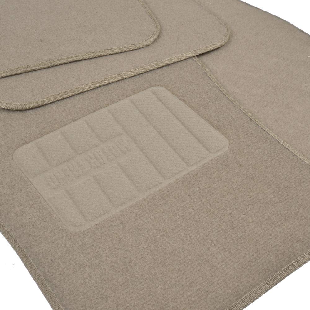 bdk-carpet-floor-mats-universal-fit-for-cars-suvs-vans-trucks-beige-4-piece-set image 3