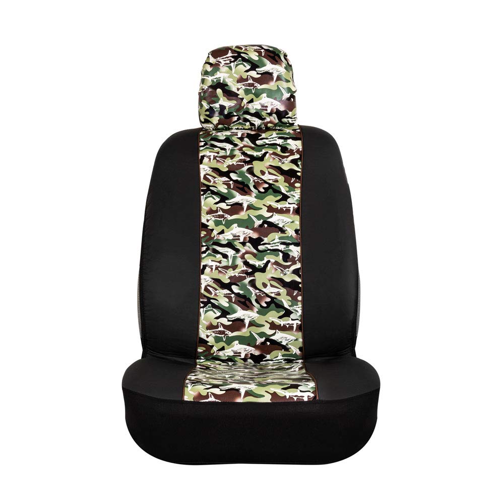 bdk-green-camo-front-seat-covers-2-pack-sideless-airbag-compatible-universal-fit image 4