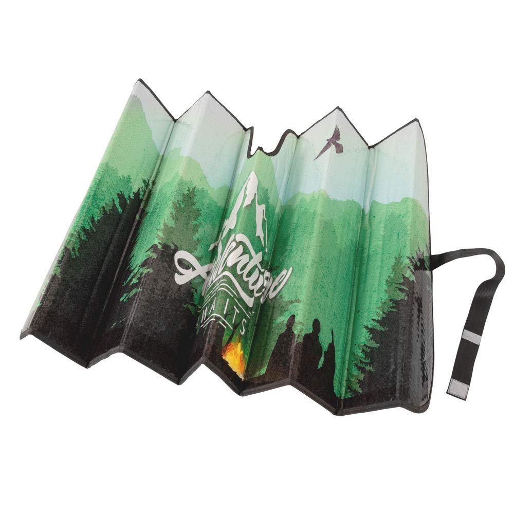 bdk-accordion-folding-windshield-sunshade-with-static-cling-side-window-shade image 6