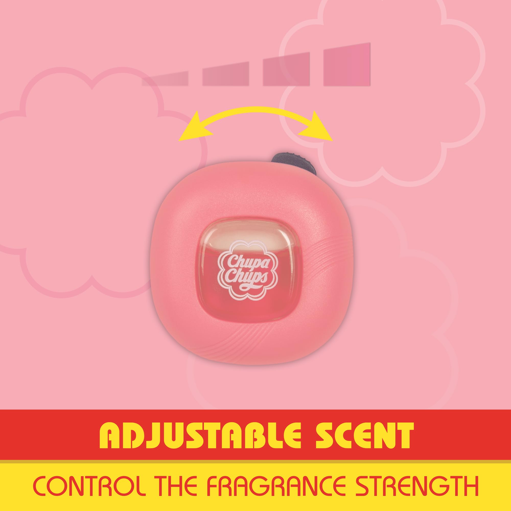 bdk-chupa-chups-car-air-freshener-rosy-peach-40-day-lasting-vent-clip image 4