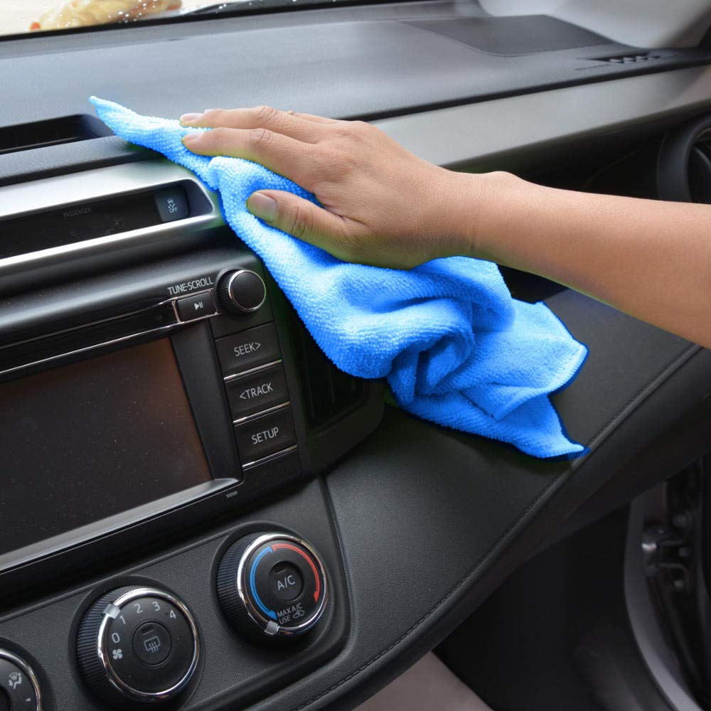 motor-trend-blue-microfiber-cleaning-cloths-8-pack-15-5-x-11-5 image 2