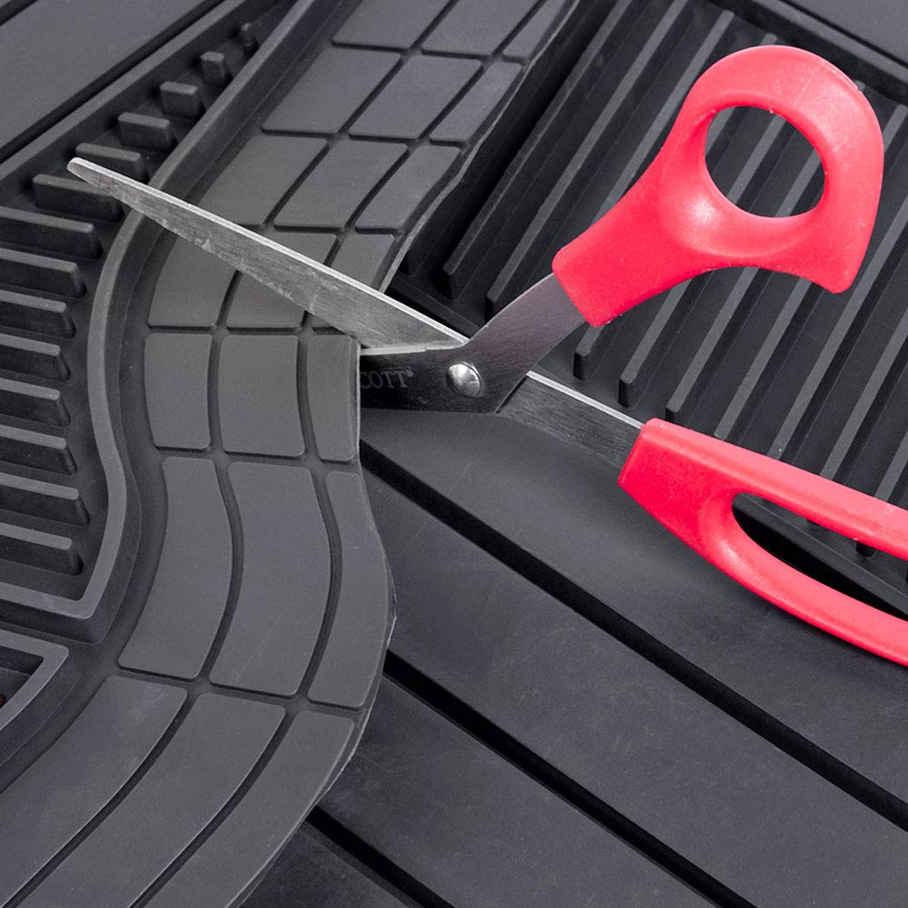 motor-trend-supersport-2-pack-front-seat-covers-4-piece-floor-mats-waterproof-re image 3