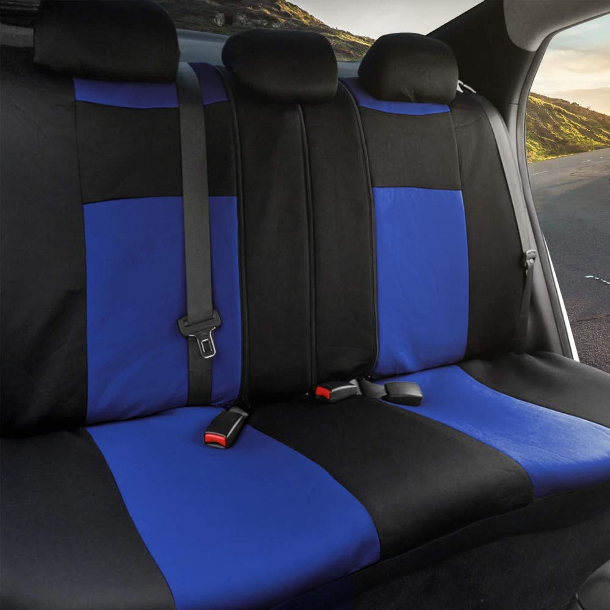 bdk-4-piece-carpet-floor-mats-with-polypro-seat-covers-steering-wheel-cover-comb image 3