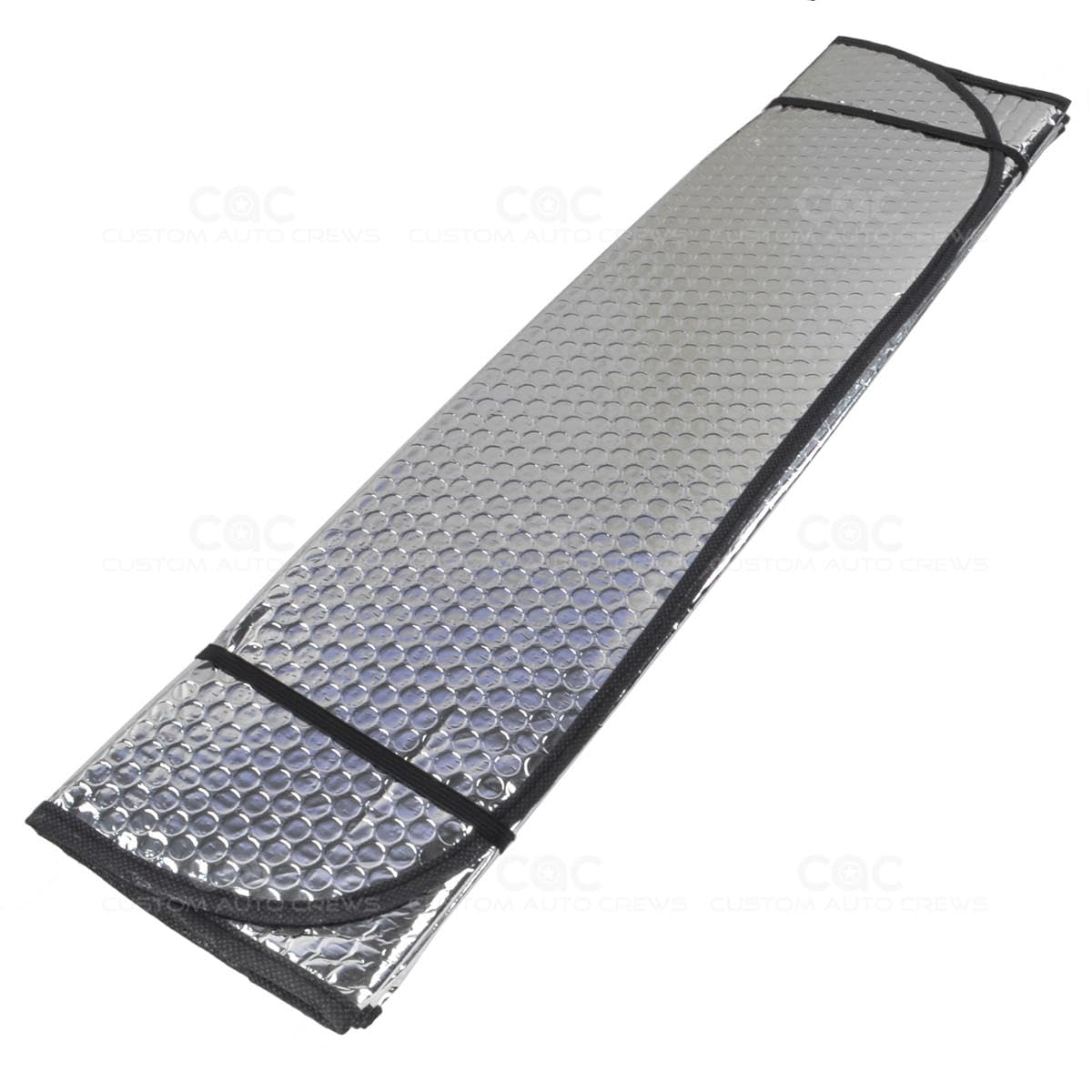 bdk-standard-chrome-double-bubble-folding-accordion-auto-windshield-sun-shade-58 image 7
