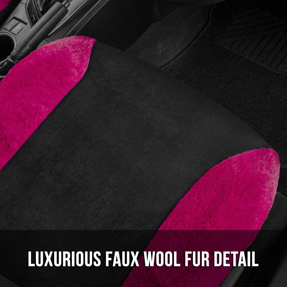 bdk-auto-sc-2414-hp-faux-wool-low-back-seat-covers-universal-sideless-front-seat image 6