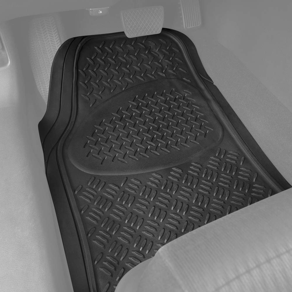 bdk-pro-grid-contour-liners-heavy-duty-rubber-floor-mats-for-car-suv-truck-van-u image 2