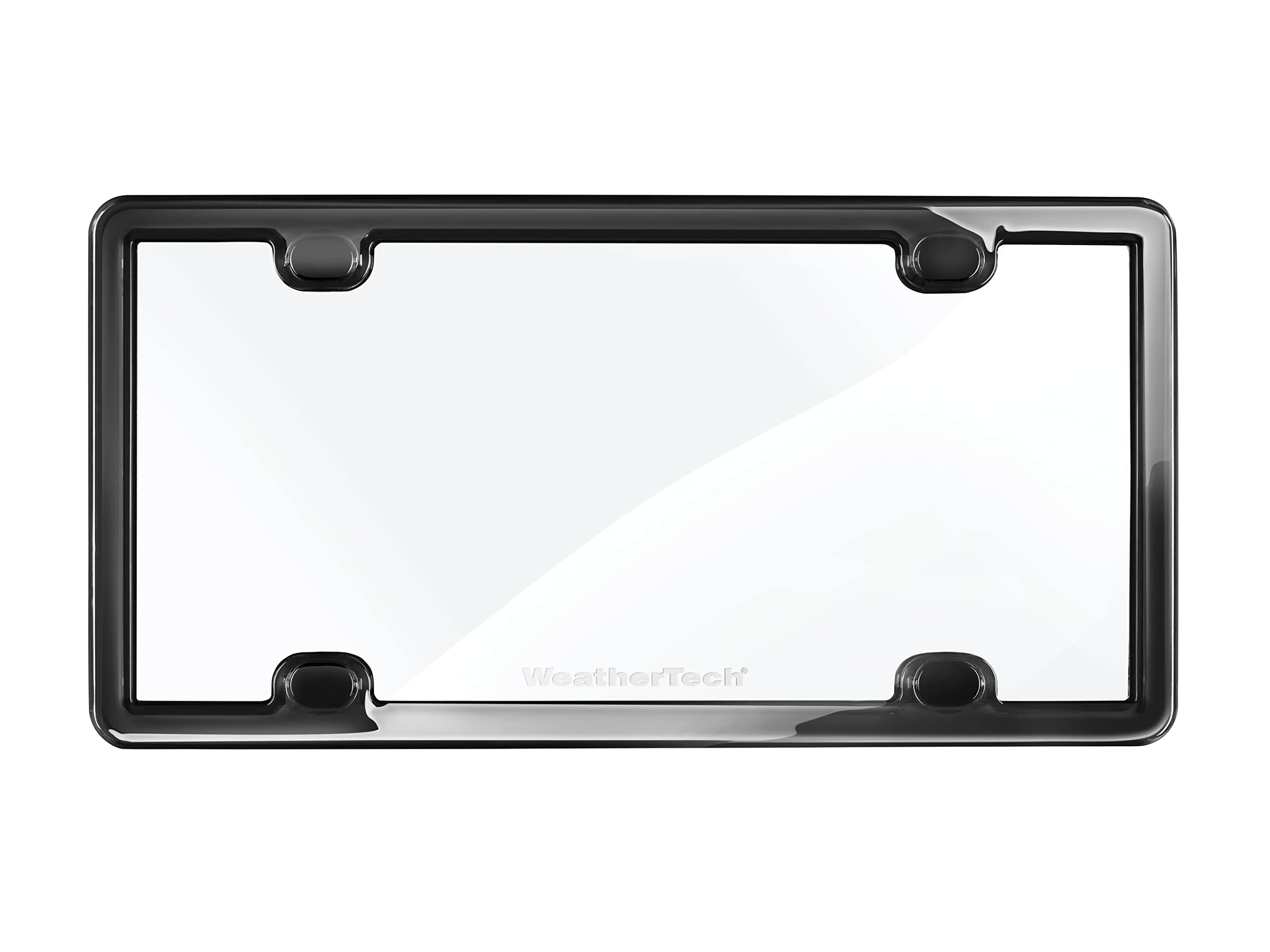 weathertech-clearcover-license-plate-cover-clear-acrylic-black-frame image 2