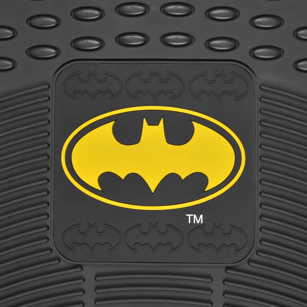 bdk-batman-heavy-duty-rubber-floor-mats-3-piece-set-all-weather-protection image 4