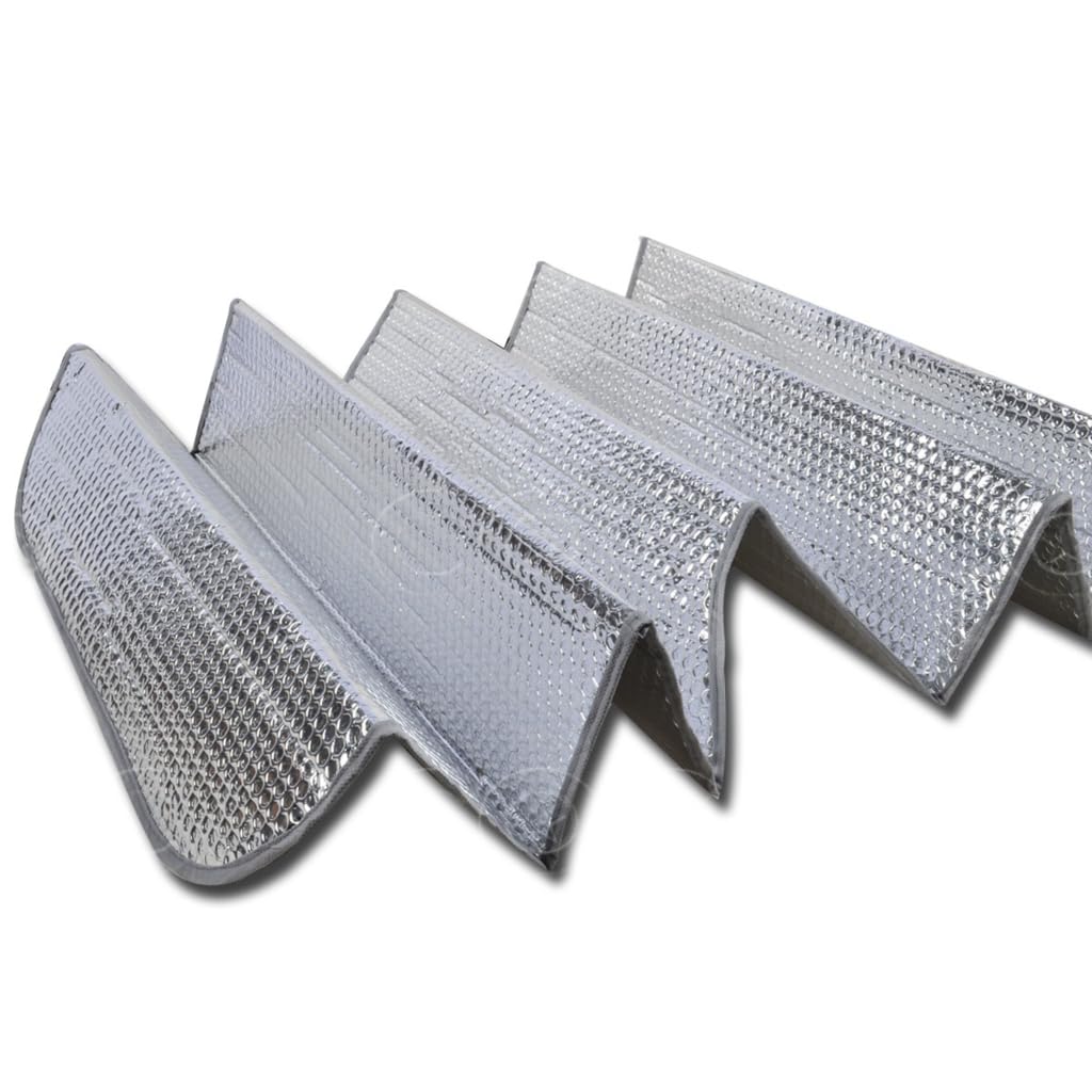 bdk-standard-windshield-sun-shade-57-x-24-accordion-folding-uv-protection-for-ca image 5