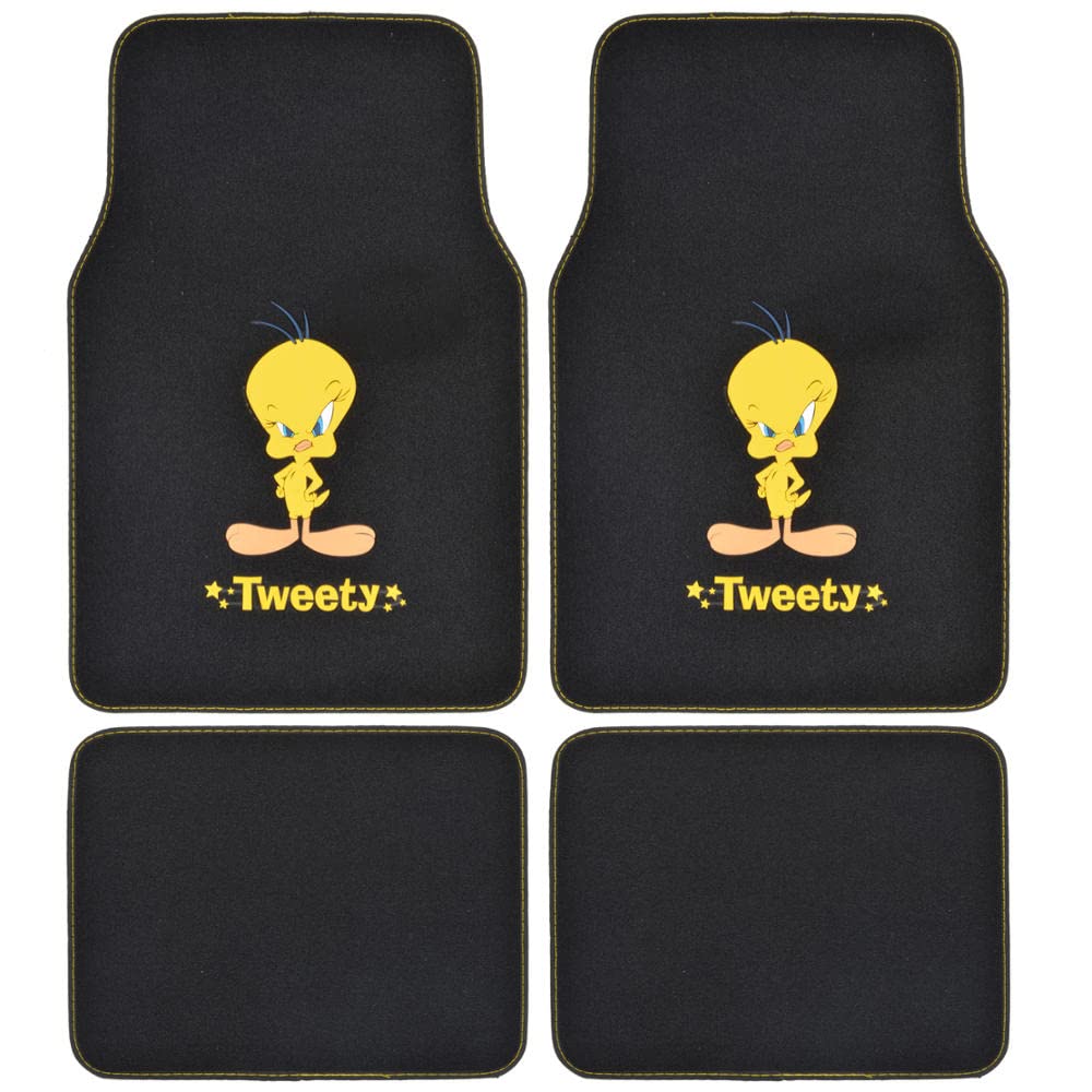 bdk-warner-bros-looney-tunes-tweety-bird-sun-shade-floor-mat-set image 3