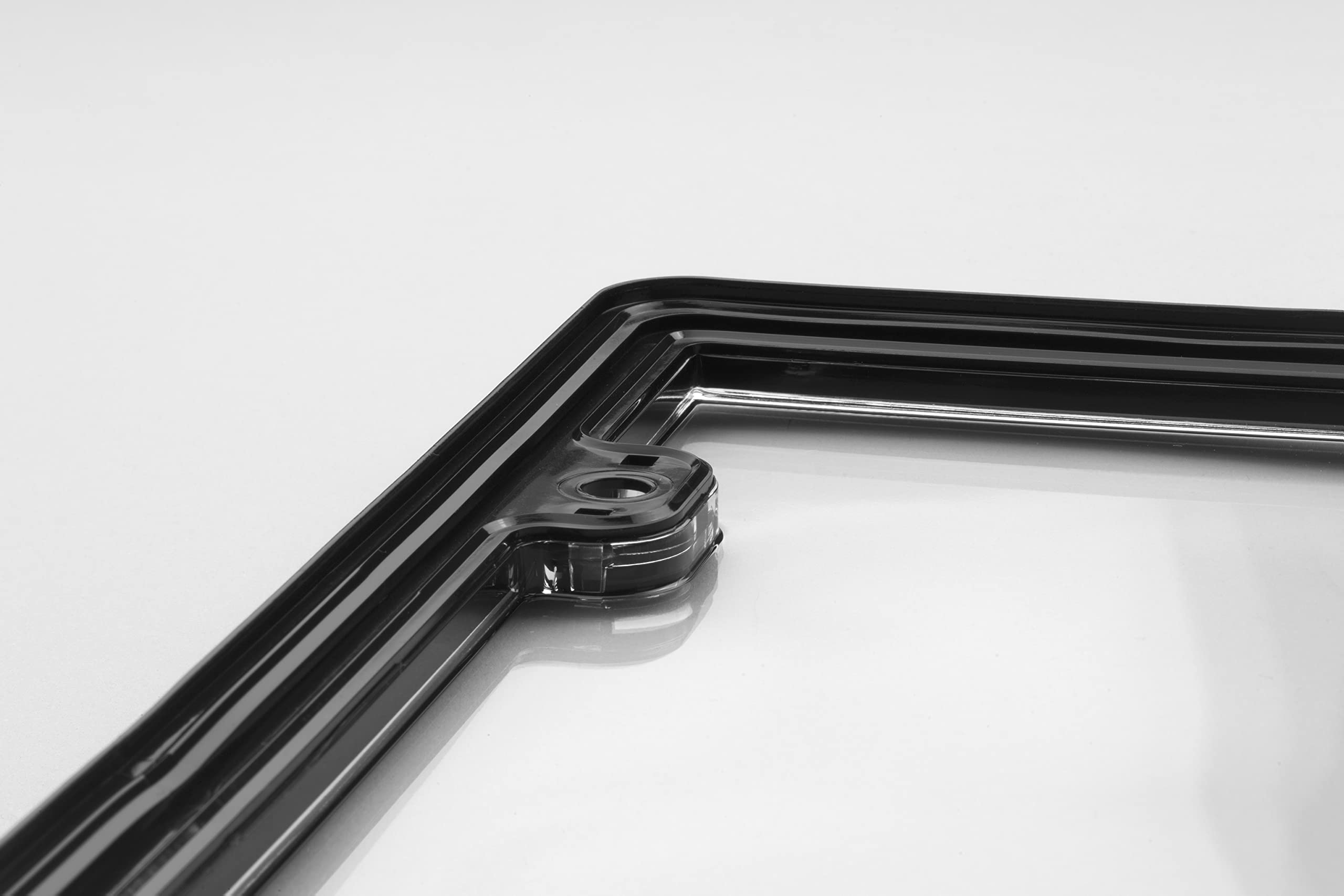 weathertech-clearcover-license-plate-cover-clear-acrylic-black-frame image 5