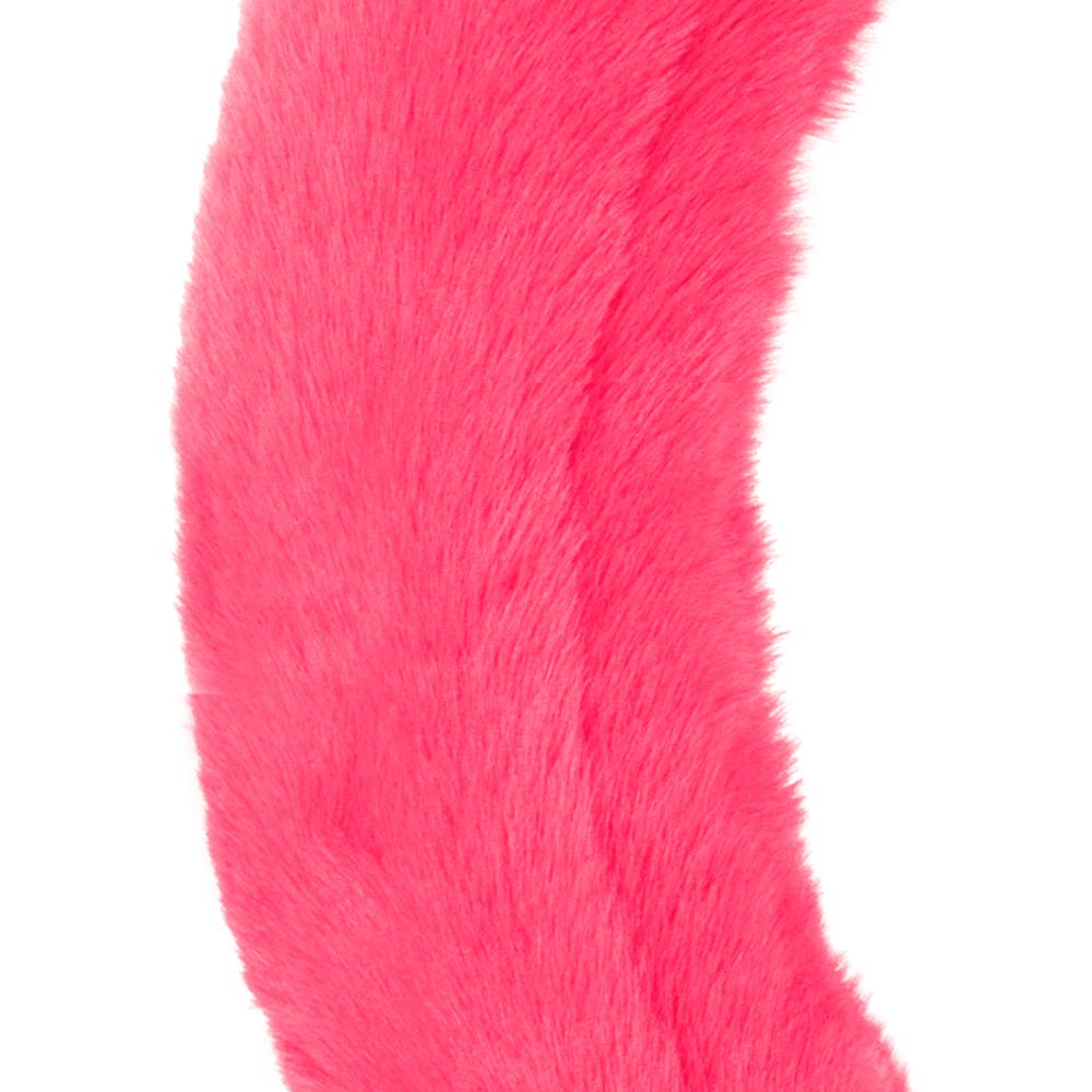 carbella-faux-fur-steering-wheel-cover-for-women-hot-pink-fluffy-fleece-fits-14- image 4