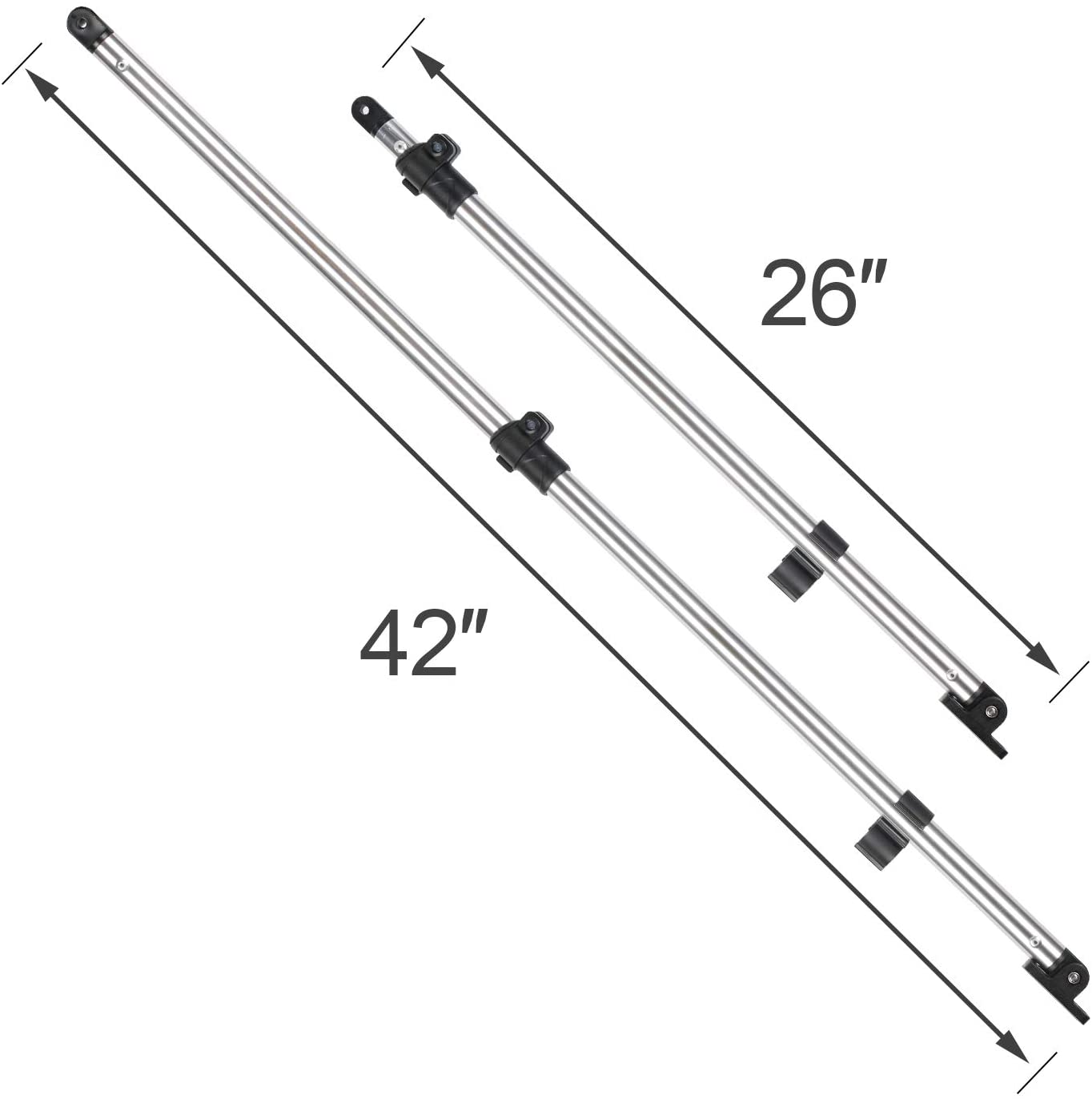 leader-accessories-universal-adjustable-bimini-rear-support-poles-marine-grade-a image 7