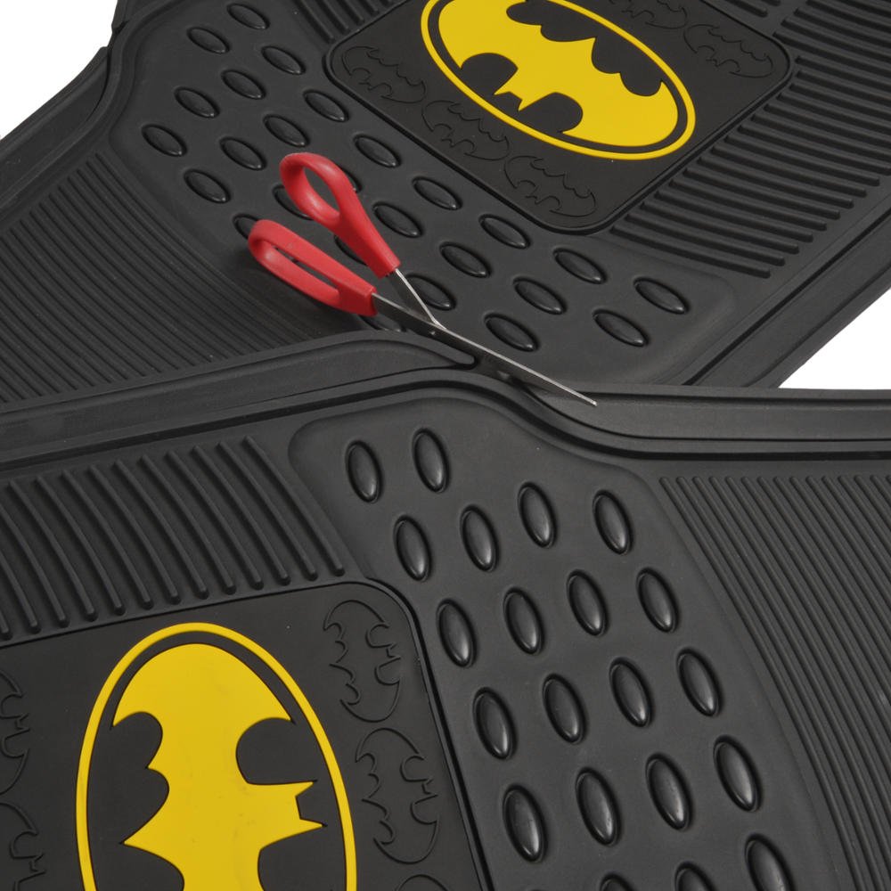 bdk-warner-bros-batman-rubber-floor-mats-4-piece-set-universal-fit-no-slip-grip- image 8