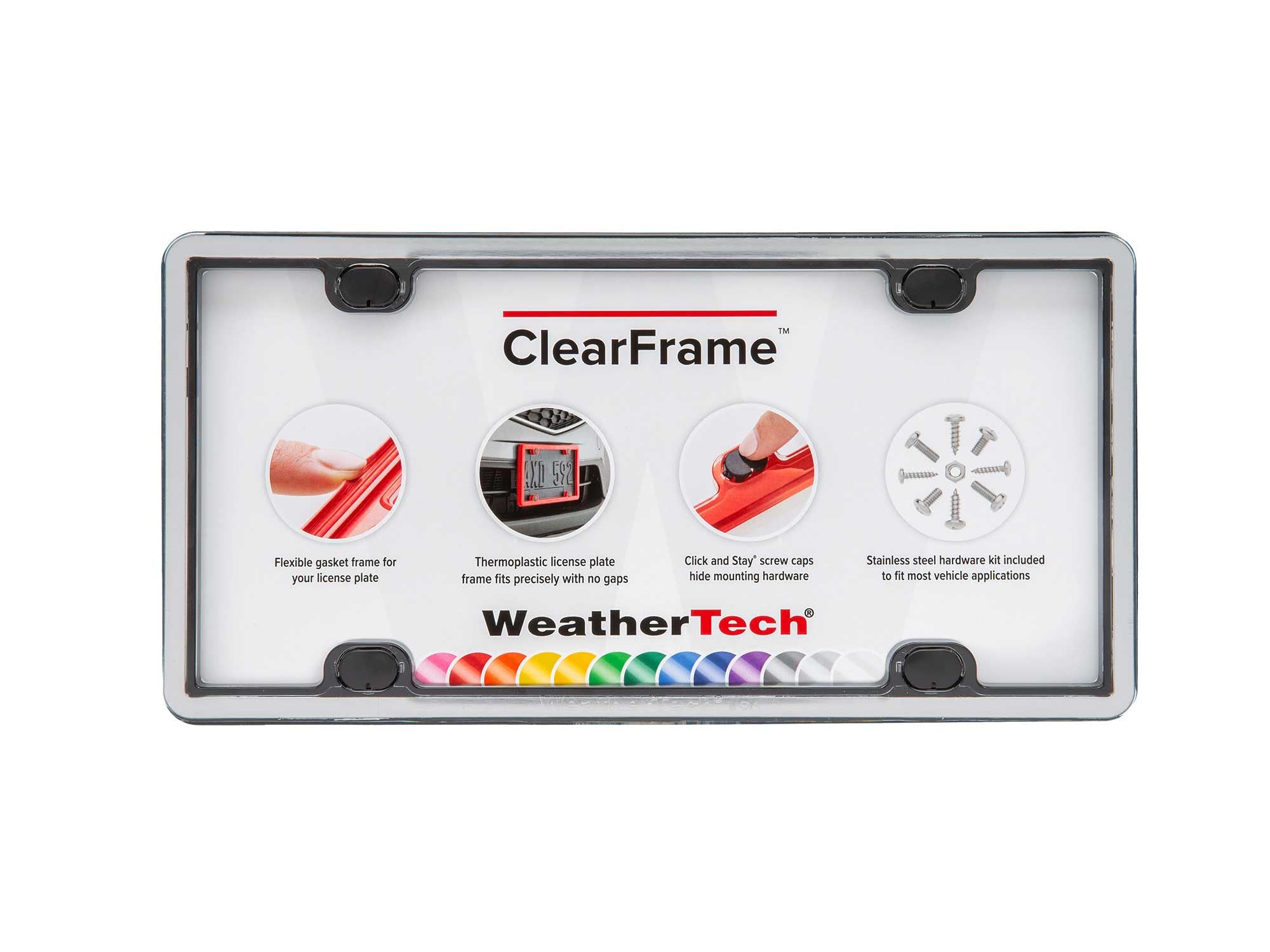 weathertech-clearframe-license-plate-frame-baby-blue-impact-resistant-polymer-st image 7
