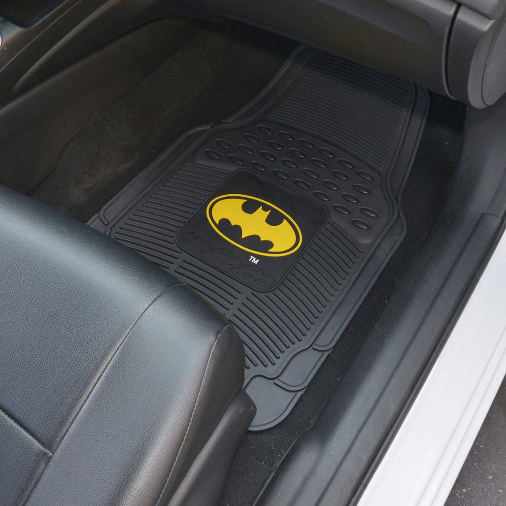 bdk-batman-heavy-duty-rubber-floor-mats-3-piece-set-all-weather-protection image 3