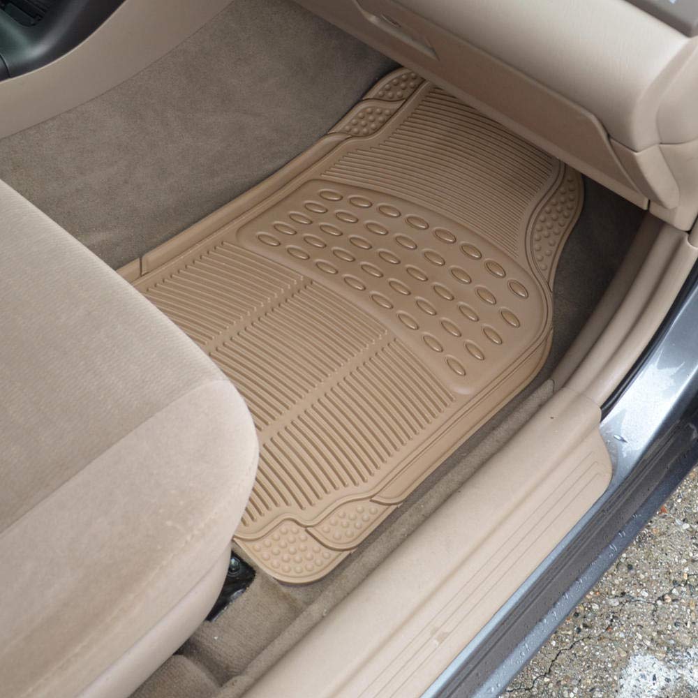 bdk-all-weather-rubber-floor-mats-for-car-suv-truck-4-piece-set-front-rear-trimm image 6