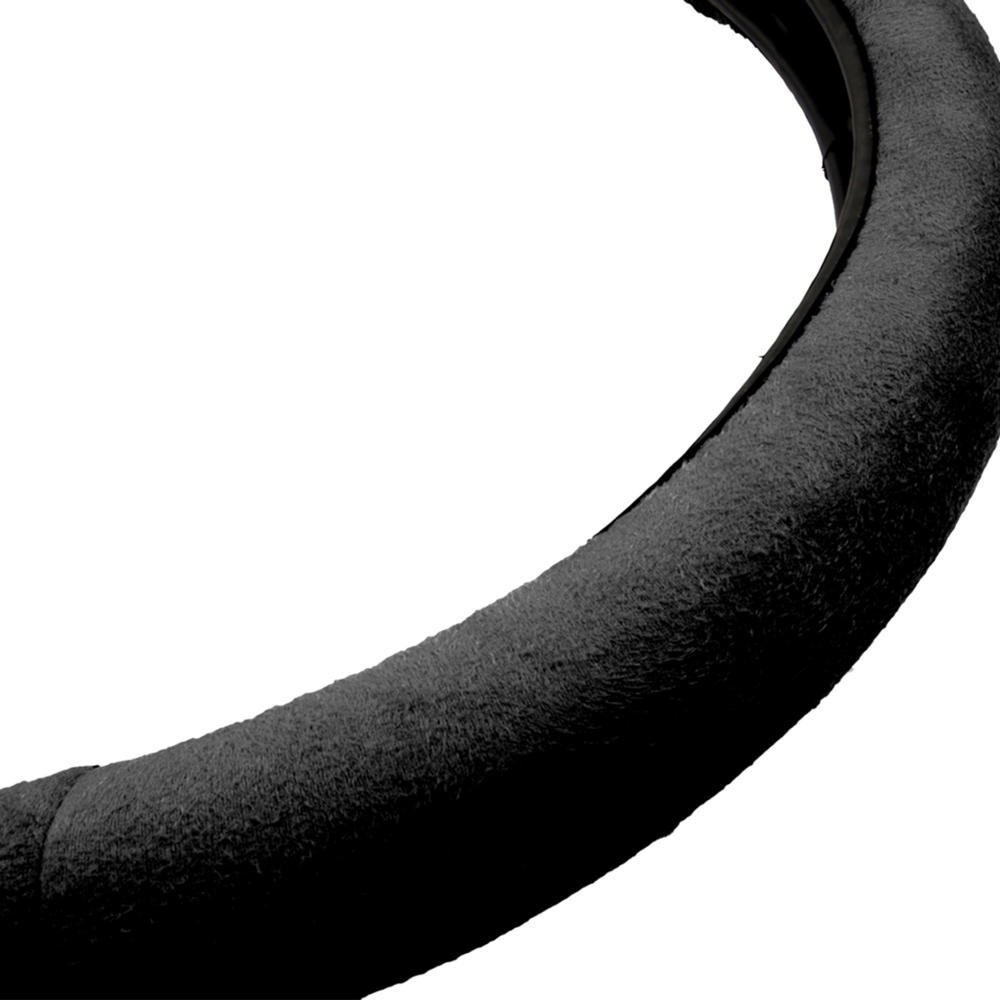 bdk-ergonomic-leather-grip-steering-wheel-cover-with-plush-memory-foam-black-fit image 5