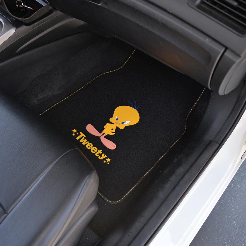 bdk-warner-bros-looney-tunes-tweety-bird-sun-shade-floor-mat-set image 7