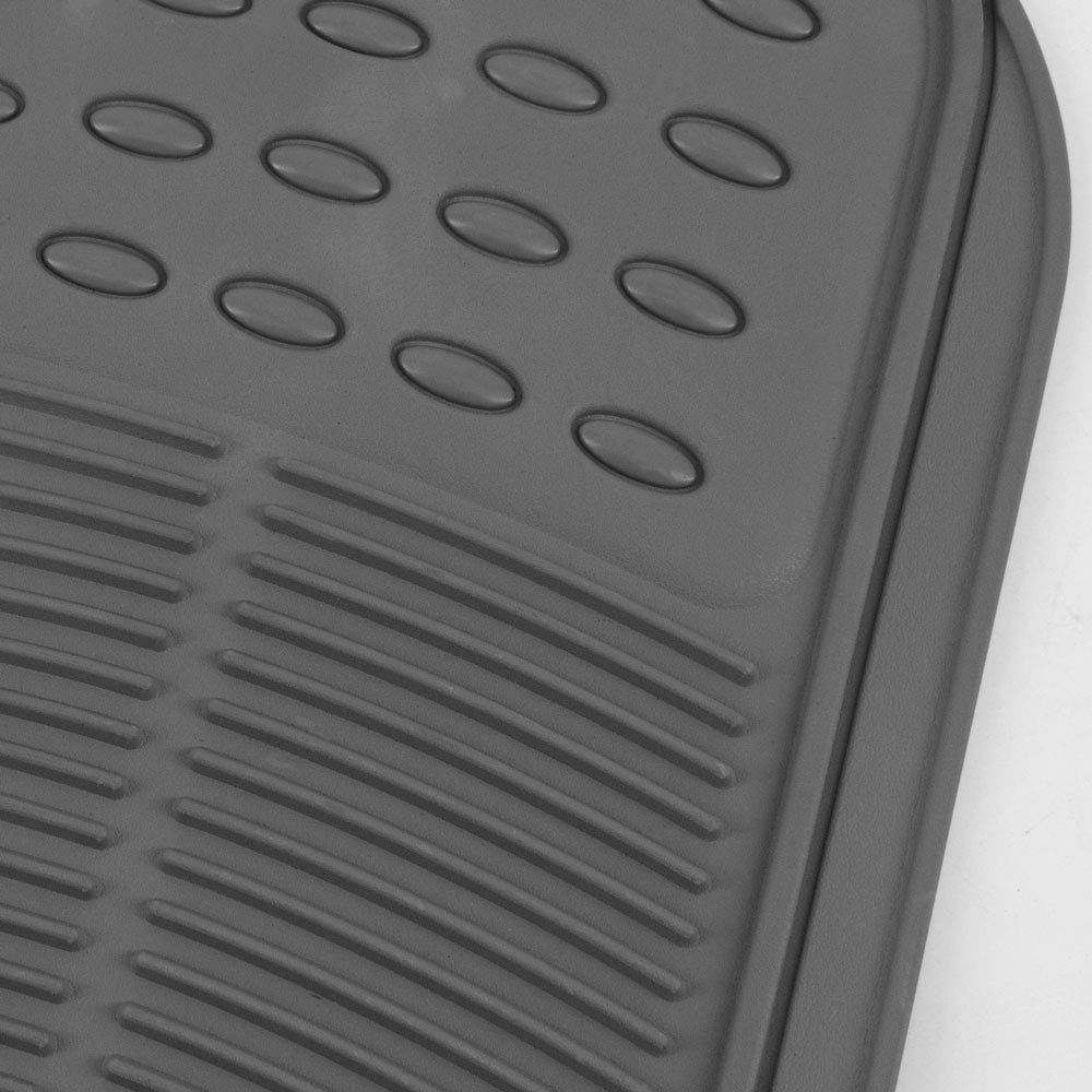 bdk-3-piece-gray-rubber-floor-mats-front-rear-heavy-duty-universal-fit-liners-fo image 5