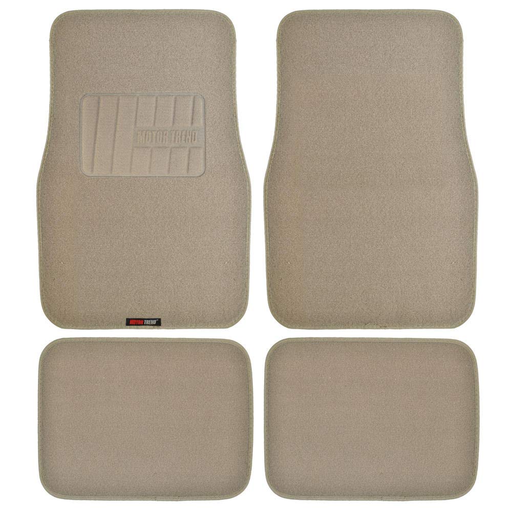 bdk-carpet-floor-mats-universal-fit-for-cars-suvs-vans-trucks-beige-4-piece-set image 1