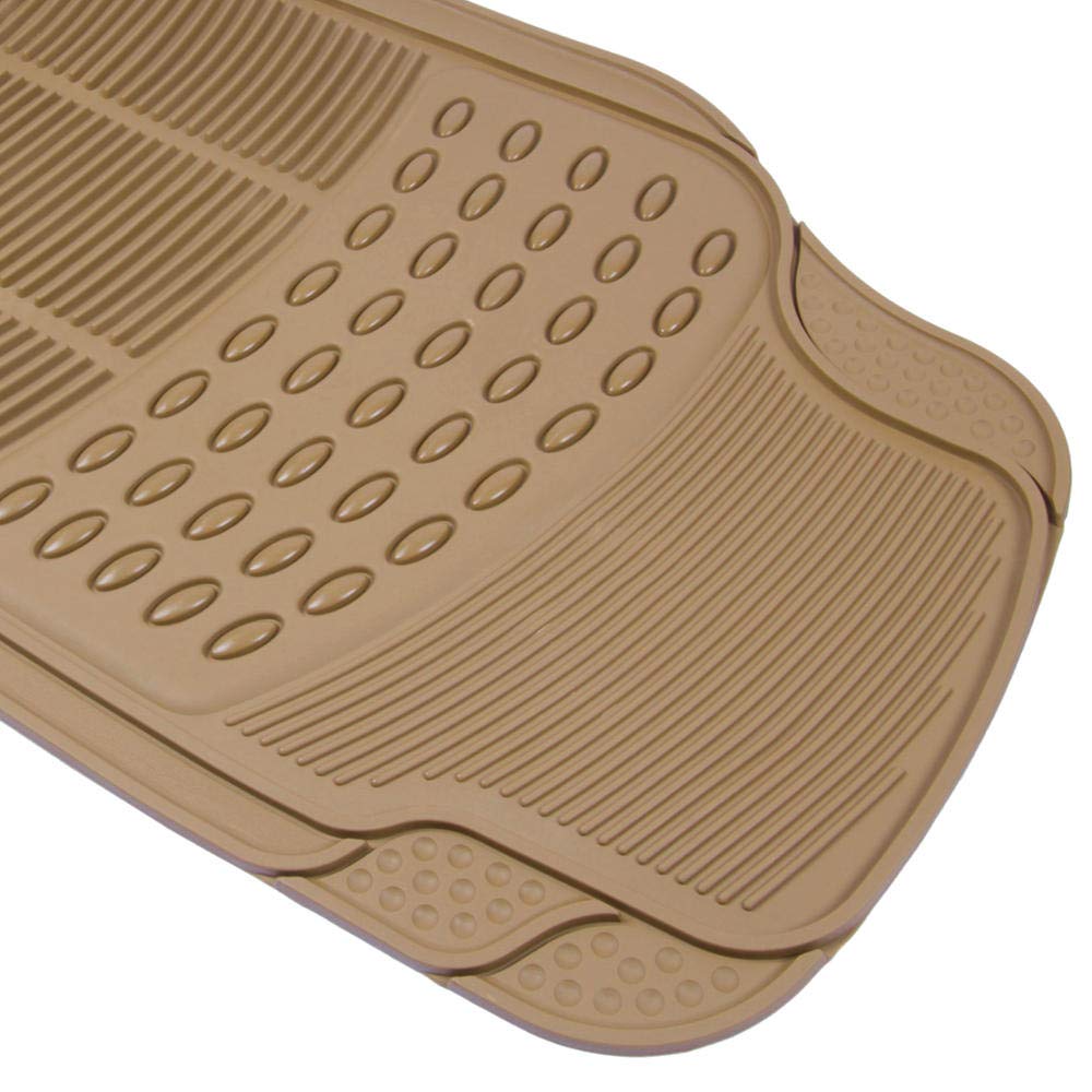 bdk-all-weather-rubber-floor-mats-for-car-suv-truck-4-piece-set-front-rear-trimm image 7