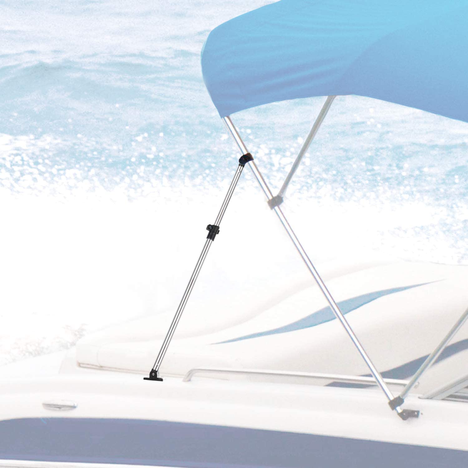 leader-accessories-universal-adjustable-bimini-rear-support-poles-marine-grade-a image 2
