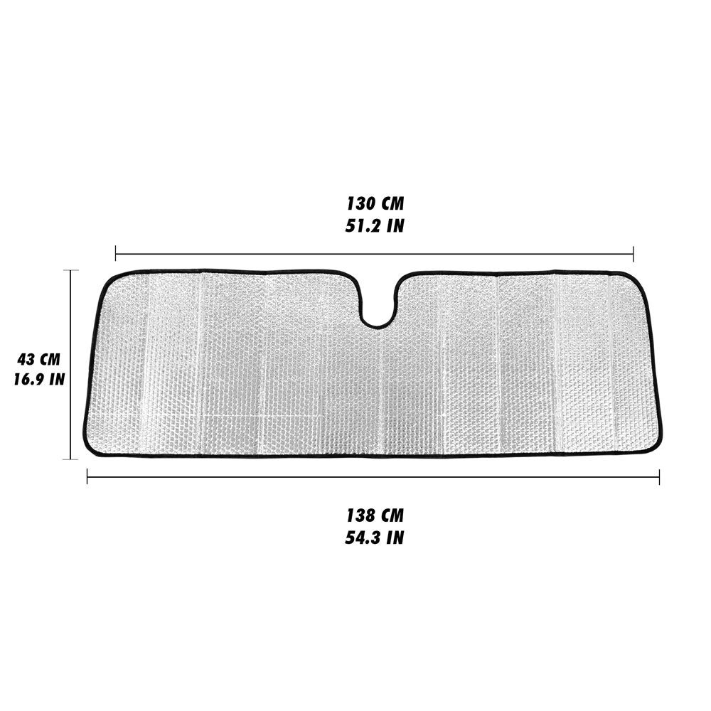 bdk-custom-fit-windshield-sun-shade-for-jeep-wrangler-gladiator-53-x-16-5 image 7
