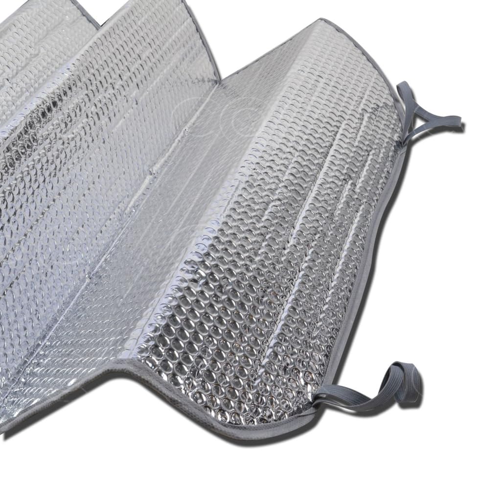 bdk-standard-windshield-sun-shade-57-x-24-accordion-folding-uv-protection-for-ca image 6