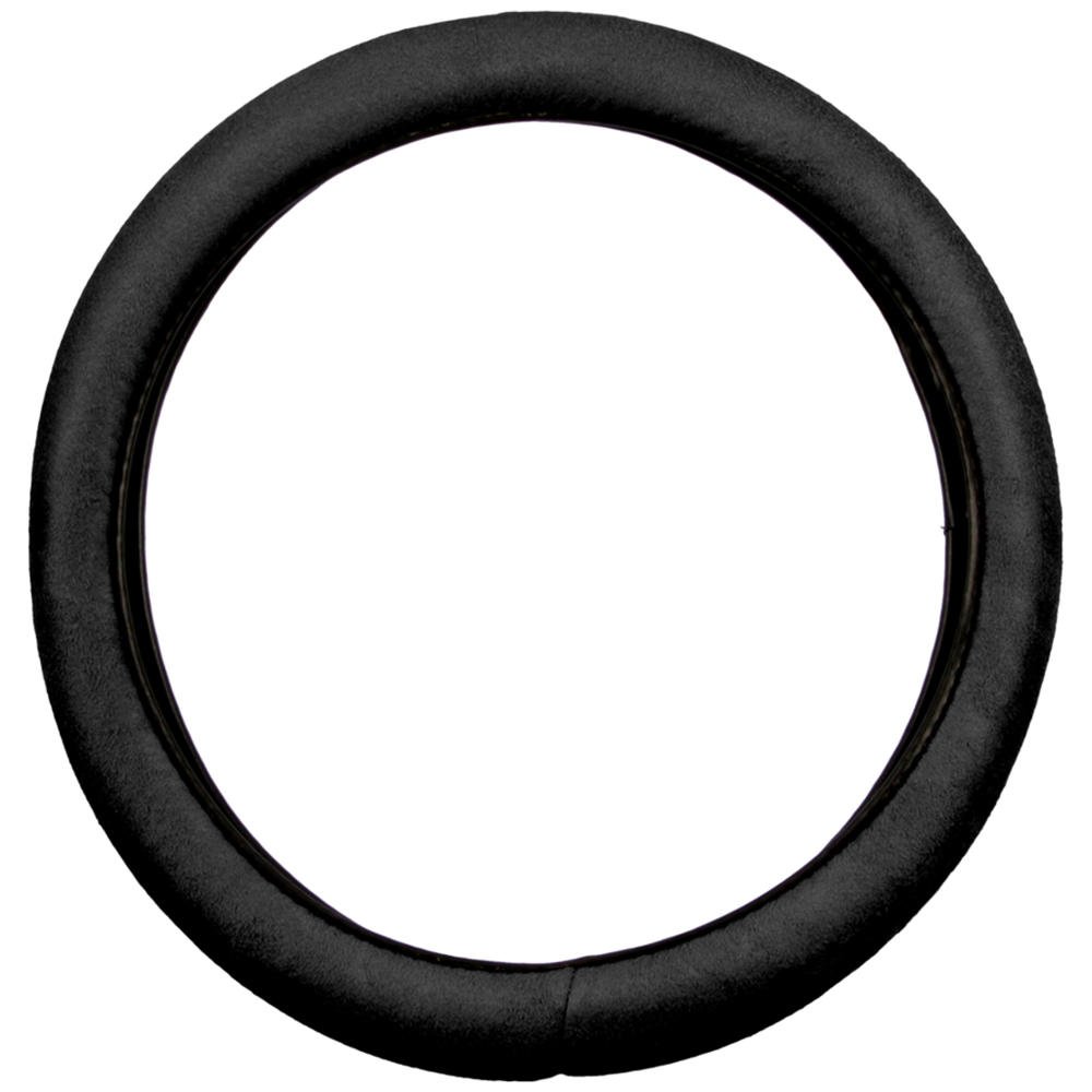 bdk-ergonomic-leather-grip-steering-wheel-cover-with-plush-memory-foam-black-fit image 4