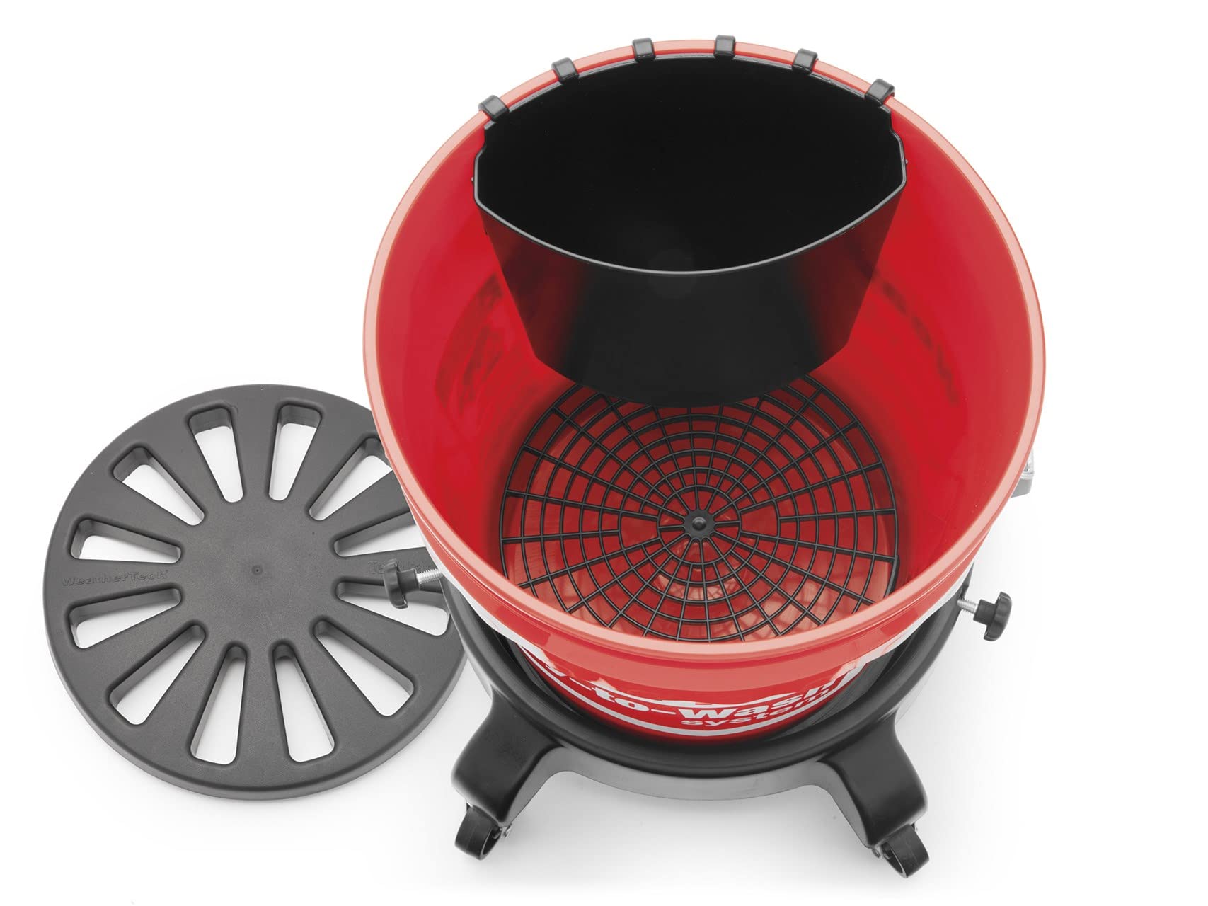 weathertech-ready-to-wash-bucket-system-heavy-duty-rolling-wash-bucket-with-grit image 4