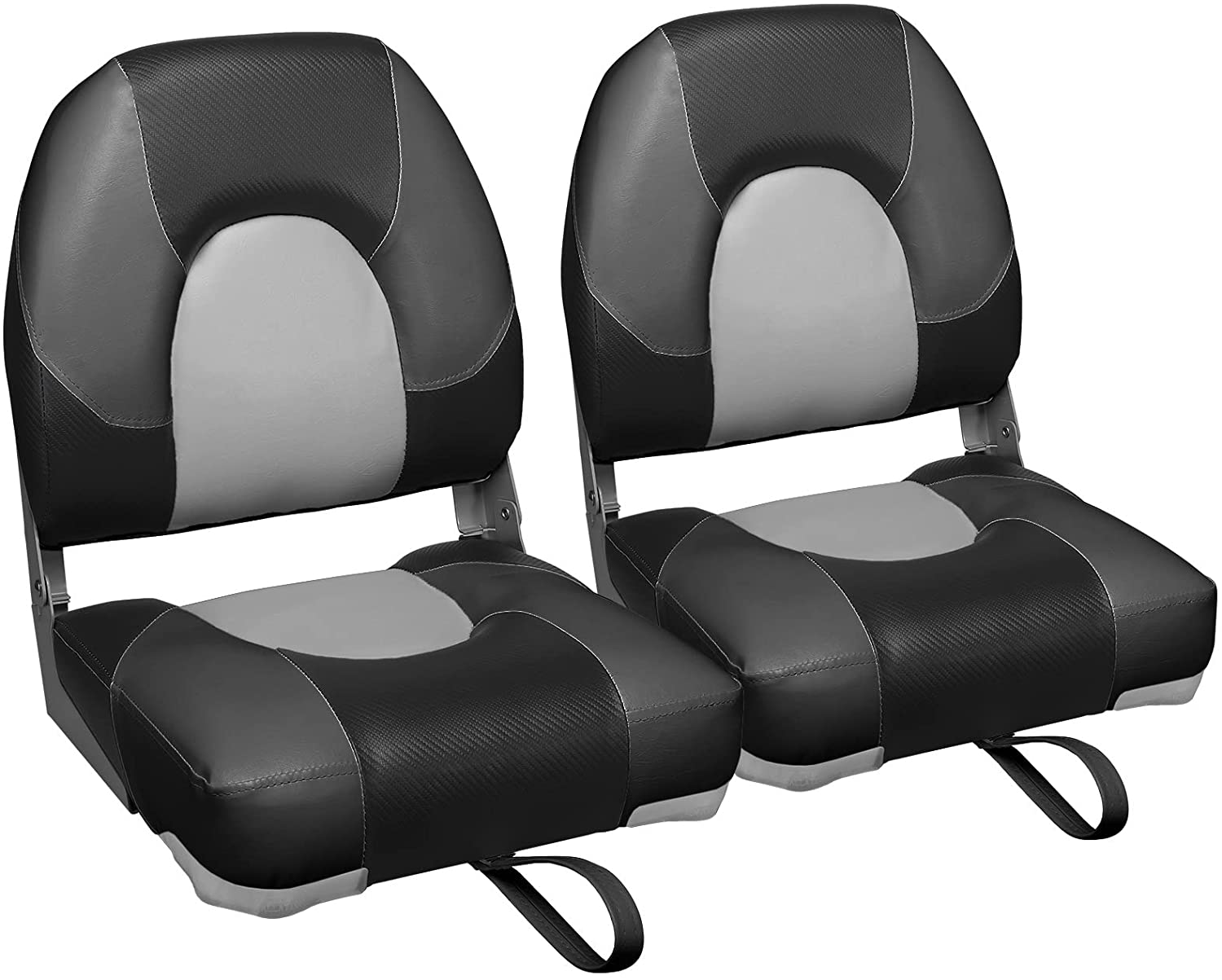 leader-accessories-high-back-folding-fishing-boat-seats-2-seats-marine-grade-vin image 4