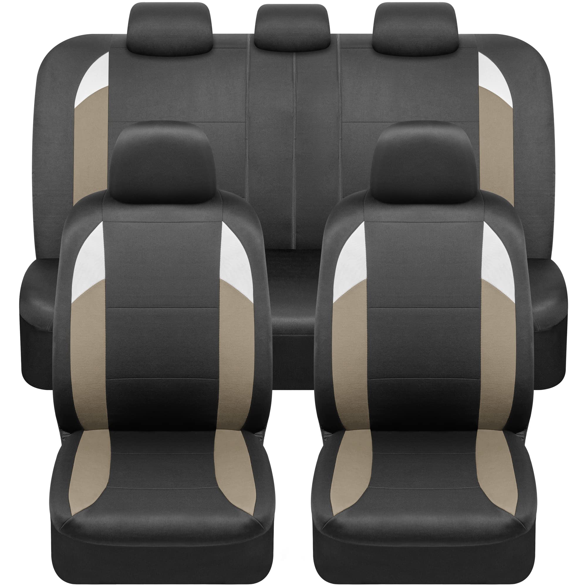 bdk-carxs-monaco-seat-covers-for-cars-full-set-beige-tri-tone-front-and-split-re image 1