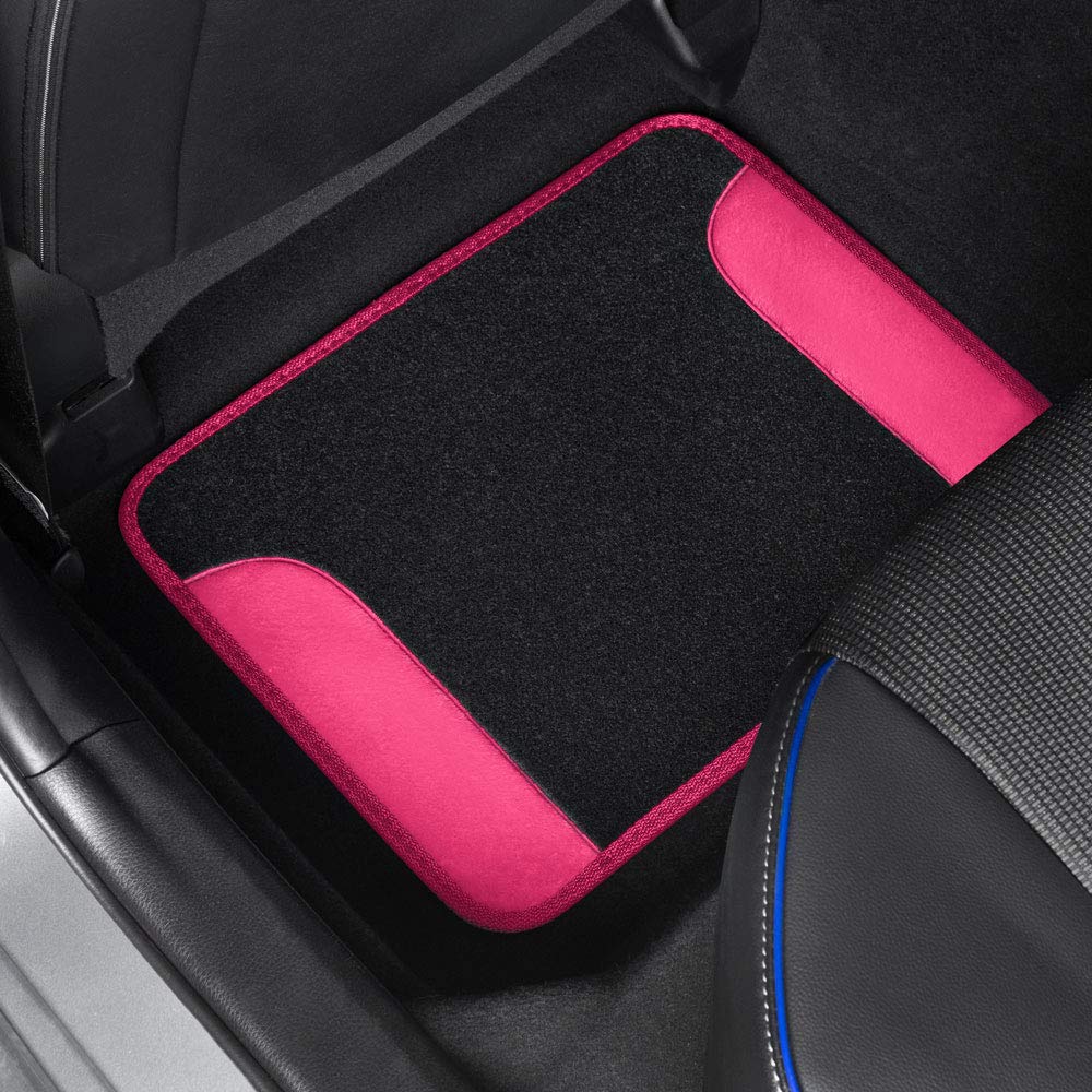 bdk-carpet-pro-hot-pink-two-tone-floor-mats-with-faux-sheepskin-steering-wheel-c image 7
