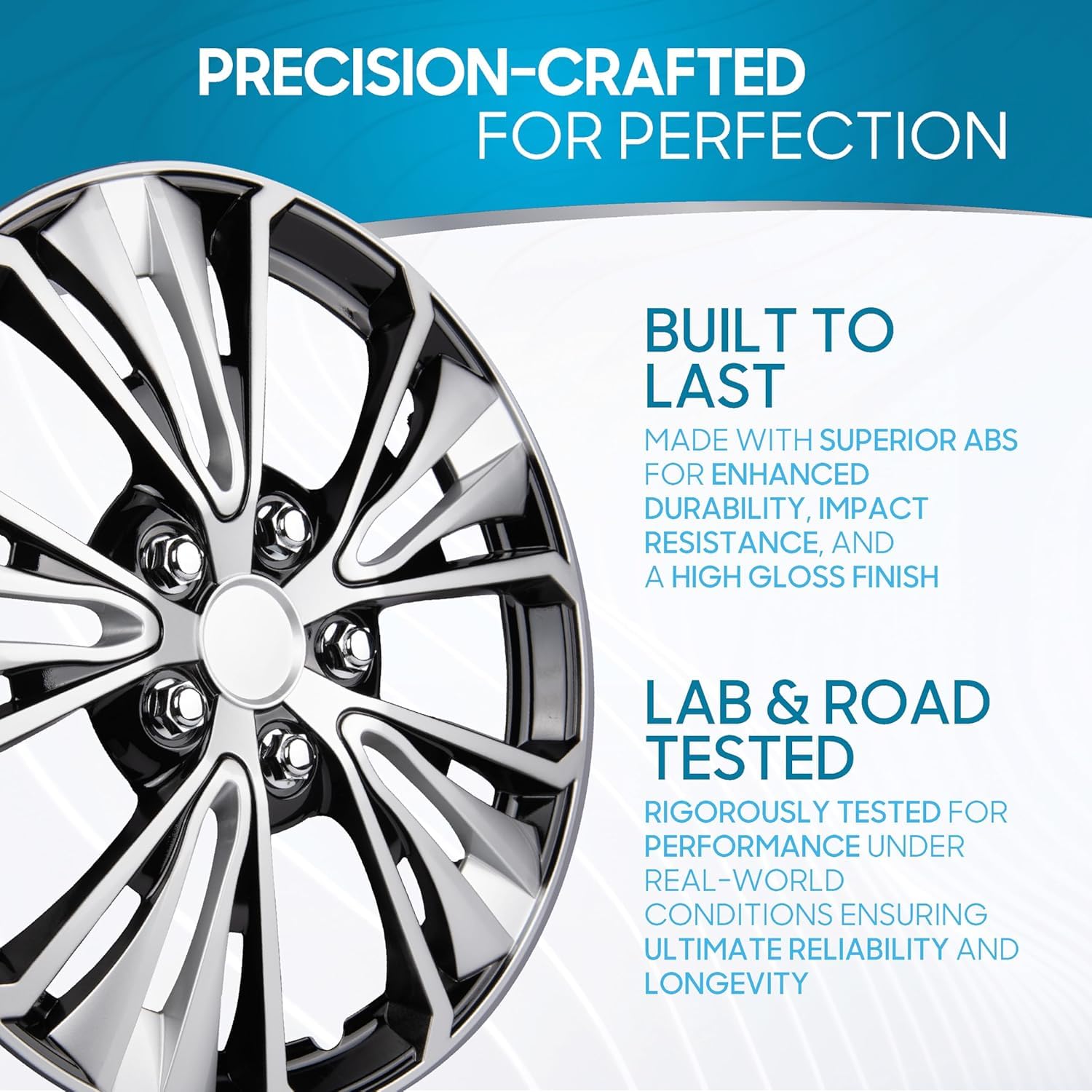 bdk-16-inch-hubcaps-set-of-4-oem-replacement-snap-on-wheel-covers-for-16-steel-w image 7