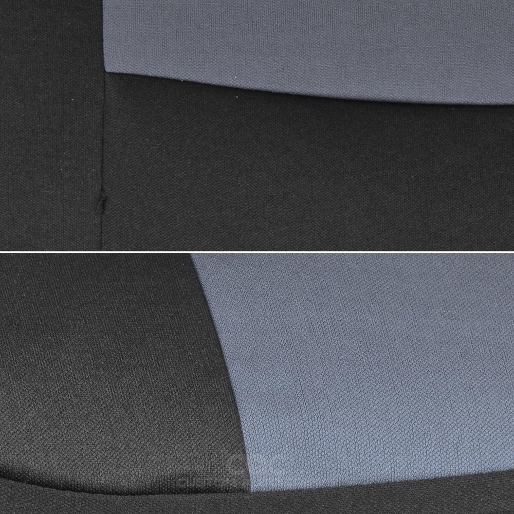 bdk-polypro-black-grey-car-seat-covers-full-set-with-motor-trend-flextough-all-w image 8