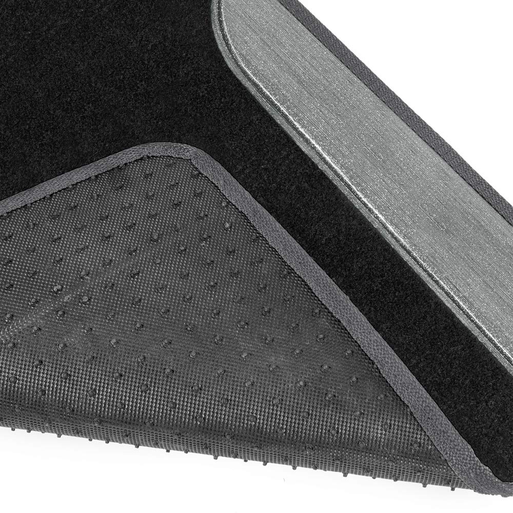 bdk-silver-glitter-carpet-car-floor-mats-two-tone-faux-leather-with-anti-slip-an image 3
