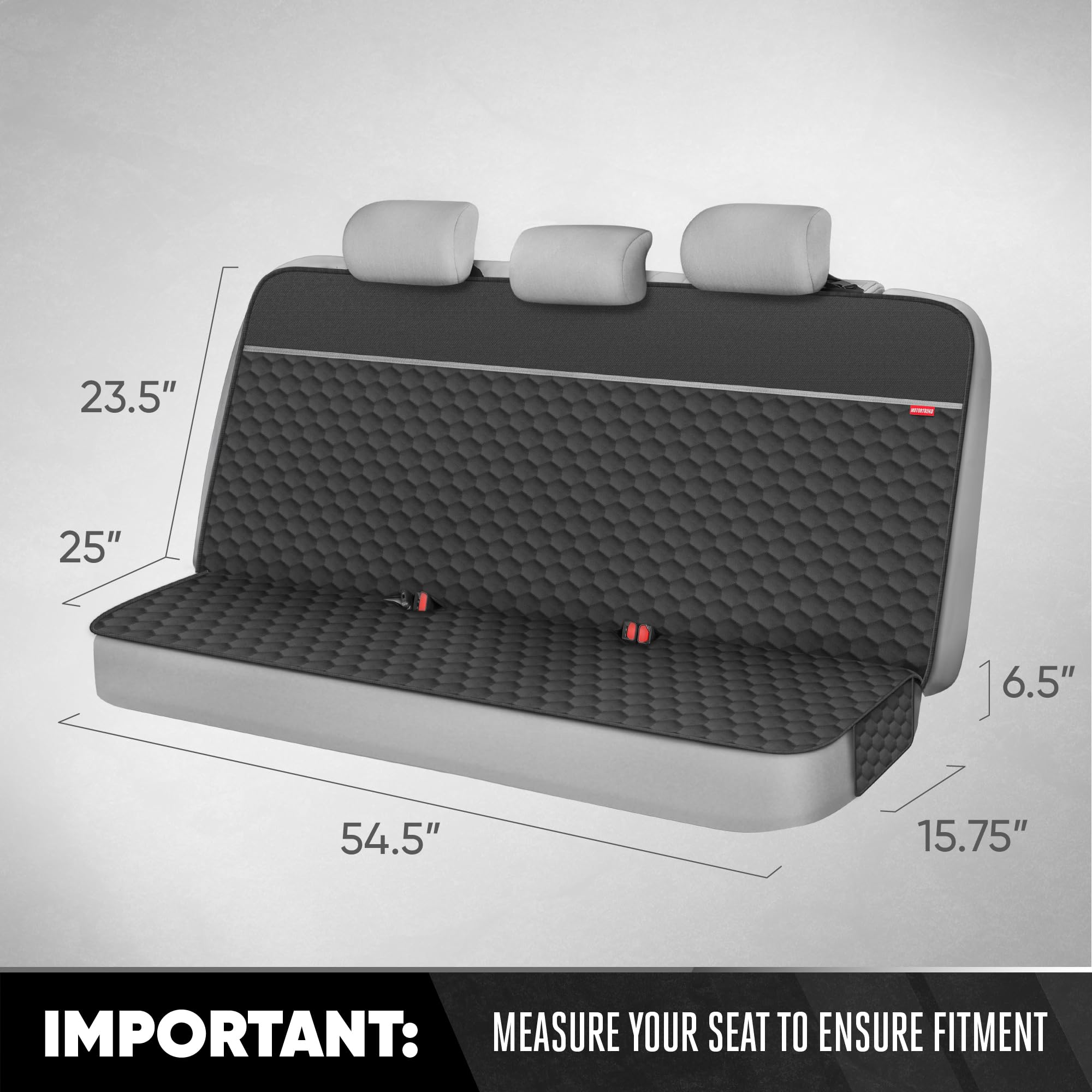 motor-trend-dog-car-seat-cover-for-back-seat-waterproof-non-slip-scratch-resista image 2