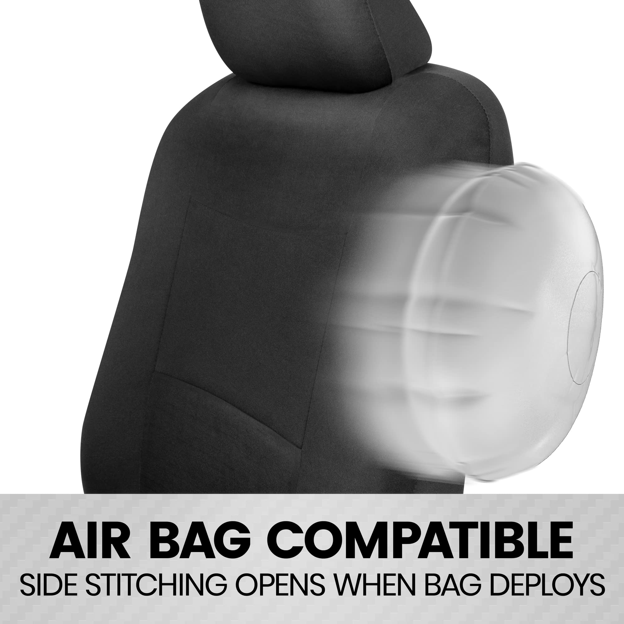 bdk-polypro-car-seat-covers-full-set-in-solid-black-front-and-rear-split-bench-i image 5