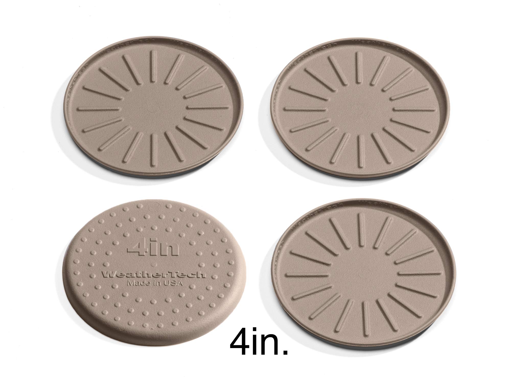 weathertech-4-anti-skid-drink-coasters-set-of-4-tan-8a4csttn image 3