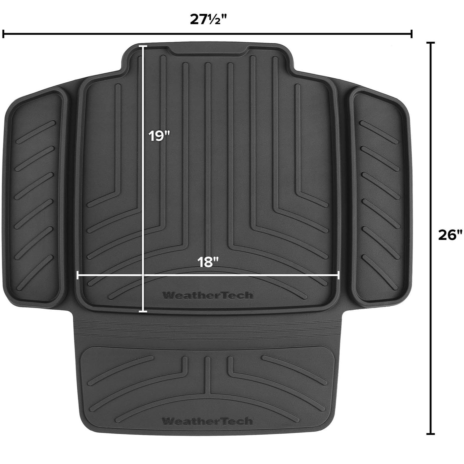 weathertech-child-car-seat-protector-black-high-density-tpe-crash-tested image 2