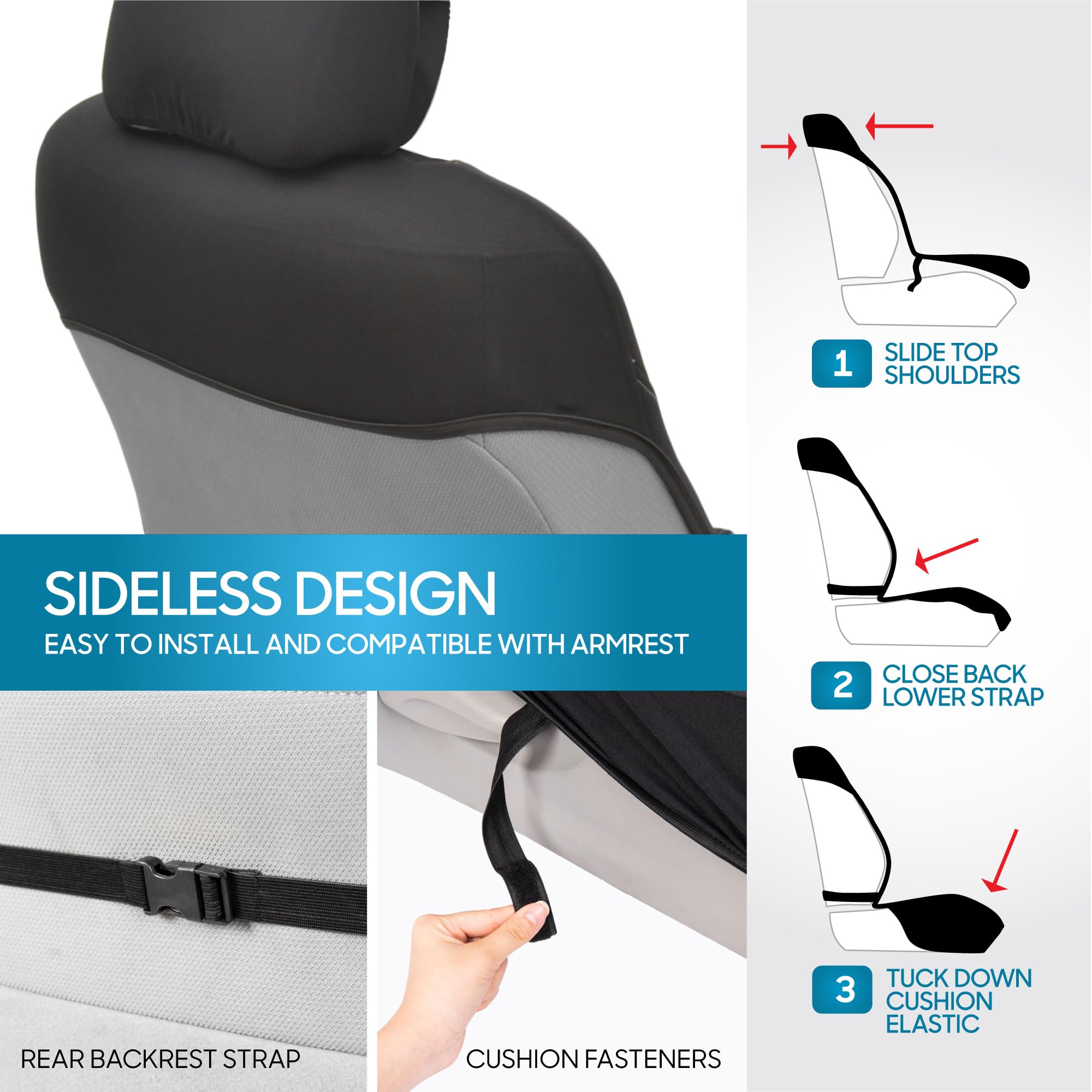bdk-red-cherry-front-seat-covers-2-pack-classic-print-sideless-design-for-airbag image 5