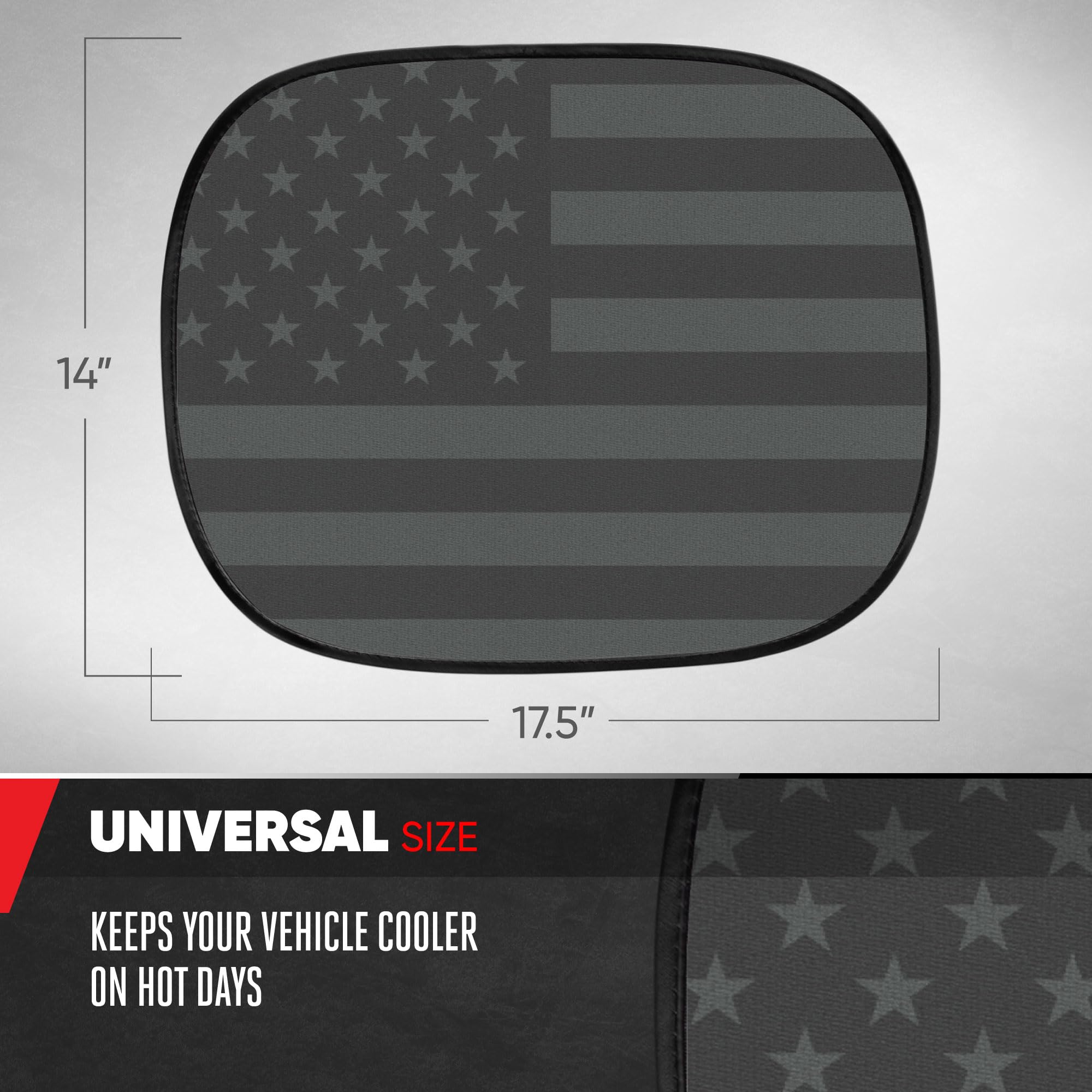 motor-trend-usa-black-american-flag-car-window-shades-2-pack-18-x-14-heat-glare- image 4
