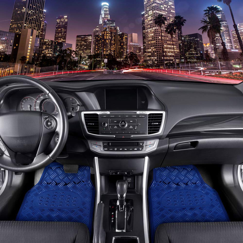 bdk-polypro-full-car-seat-cover-set-with-4-piece-metallic-floor-mats-universal-f image 7